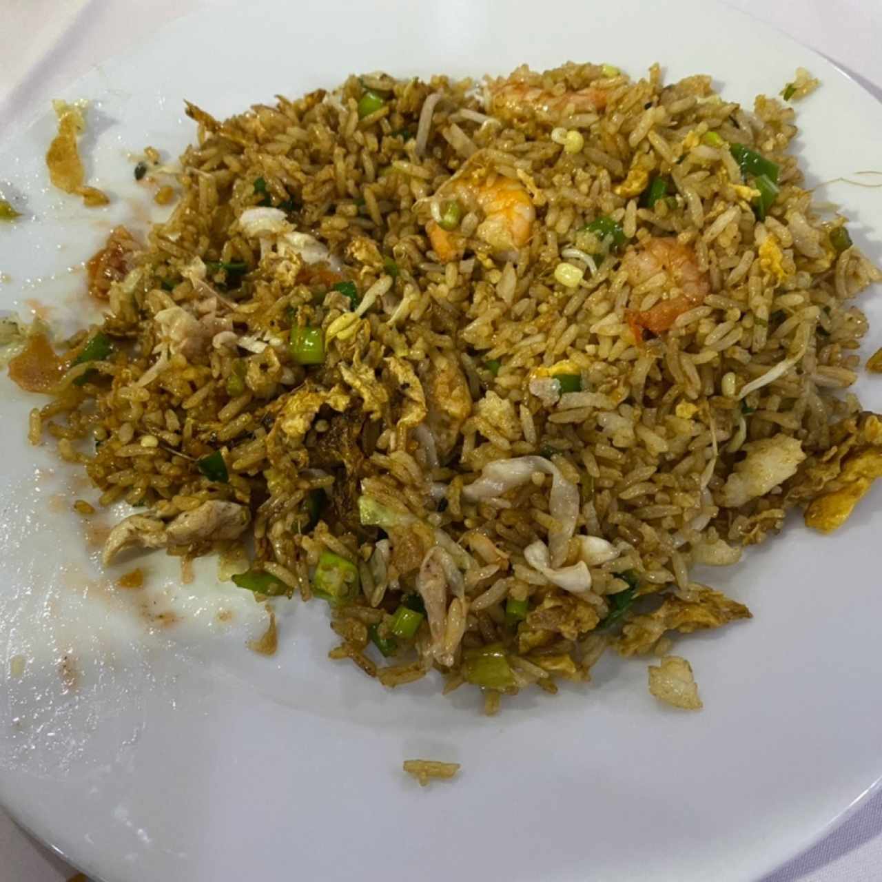 Arroz Chino con Camarones con Arroz Chino con Pollo