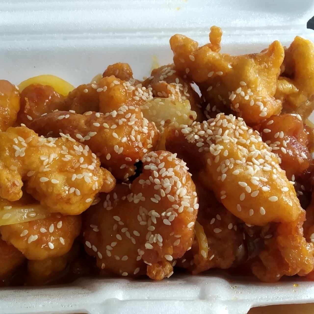 pollo miel y ajonjolí