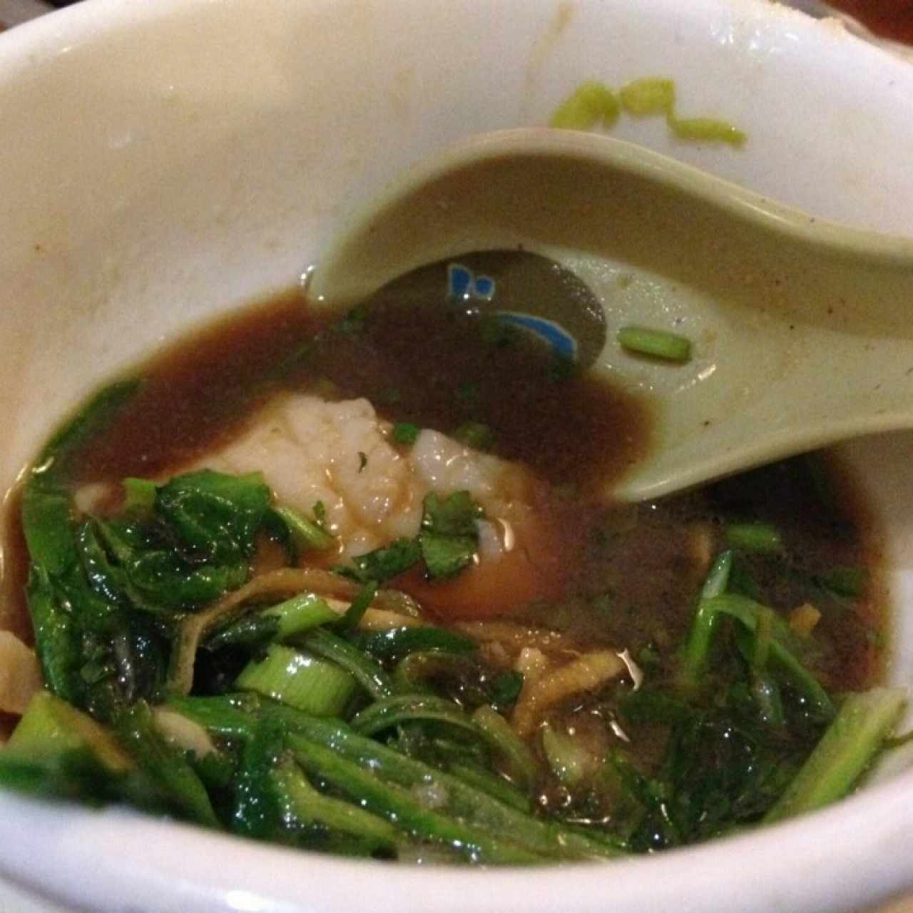 Sopa Mongolesa con Soya y salsa de Maní