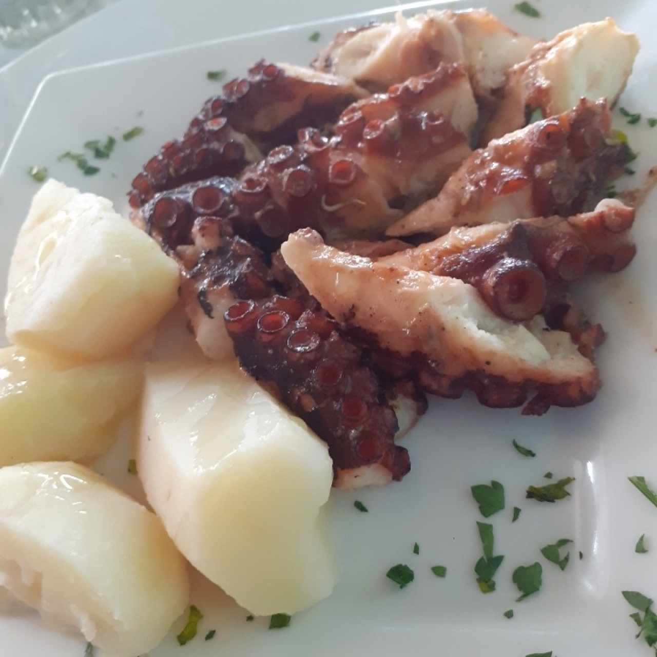 Pulpo a la parrilla (en anafre)