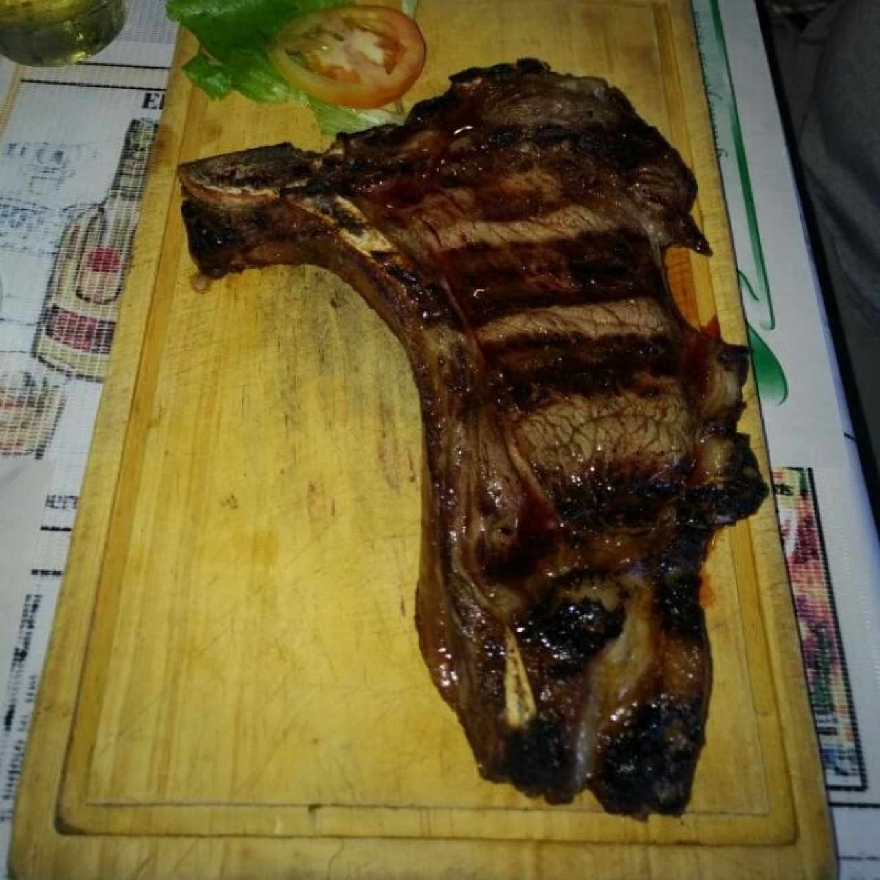 chuleton con dos contornos 