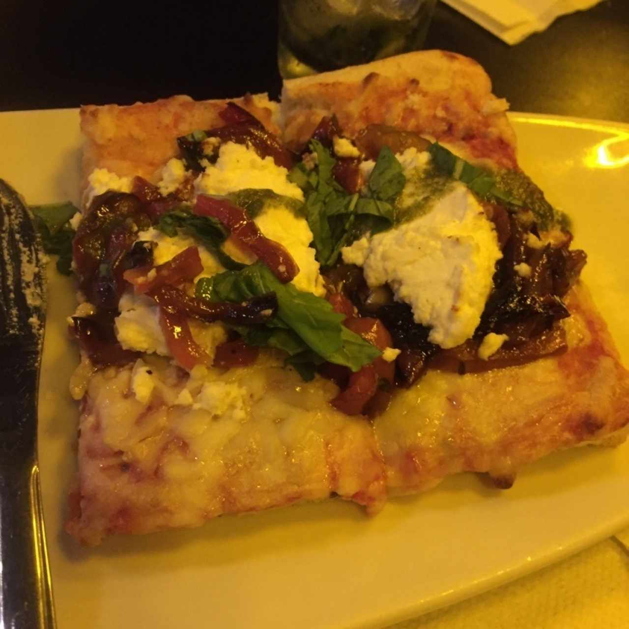 Pizza Pimientos al ajillo