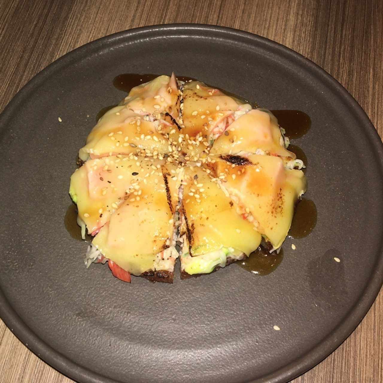 Sushi Pizza con Queso Tentación