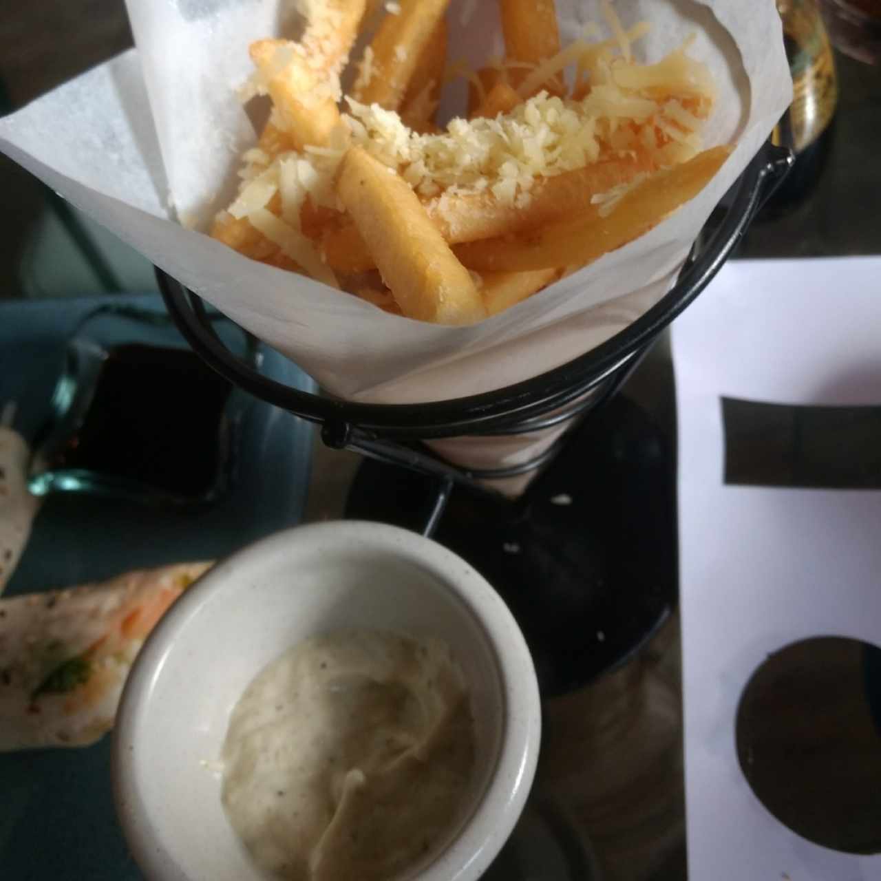papas en aceite de trufas
