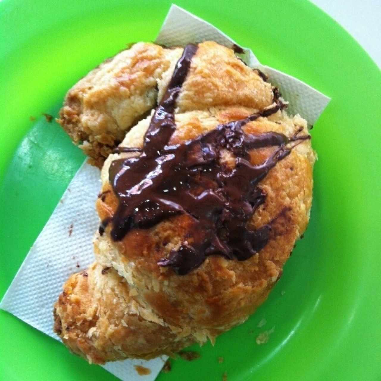 Cruasán de chocolate