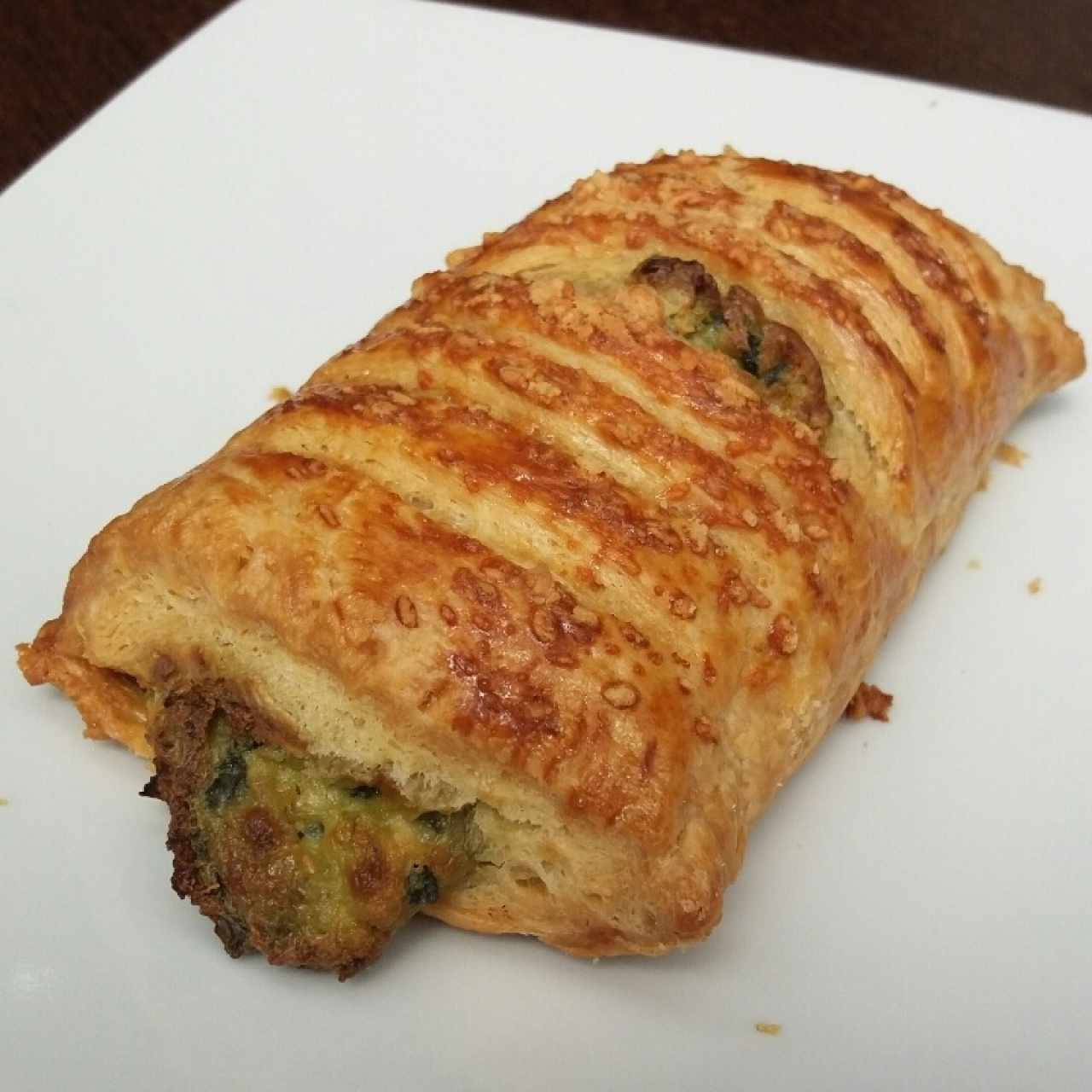 Pastel de Espinaca, Ajoporro y Queso Crema