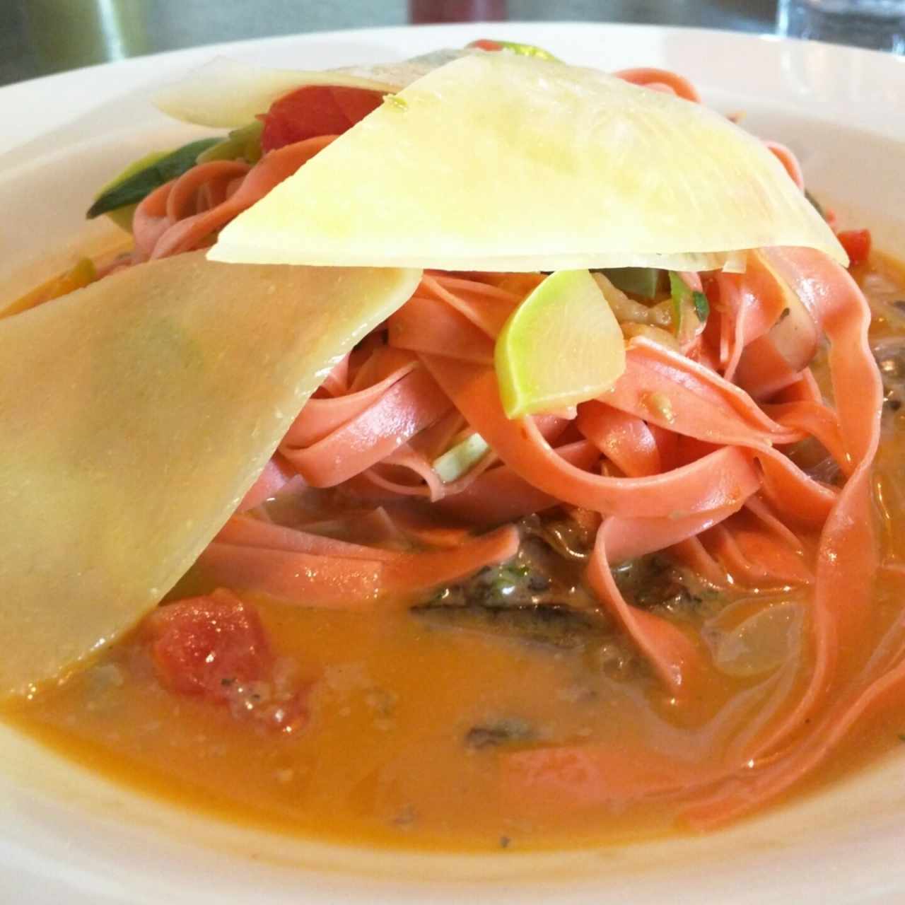 pasta con ají dulce 