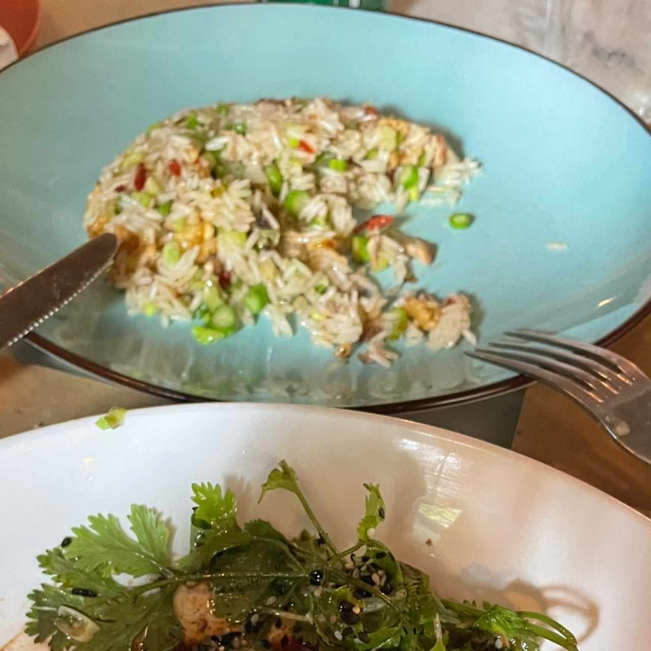 Arroz acompanante del Róbalo, muy bueno
