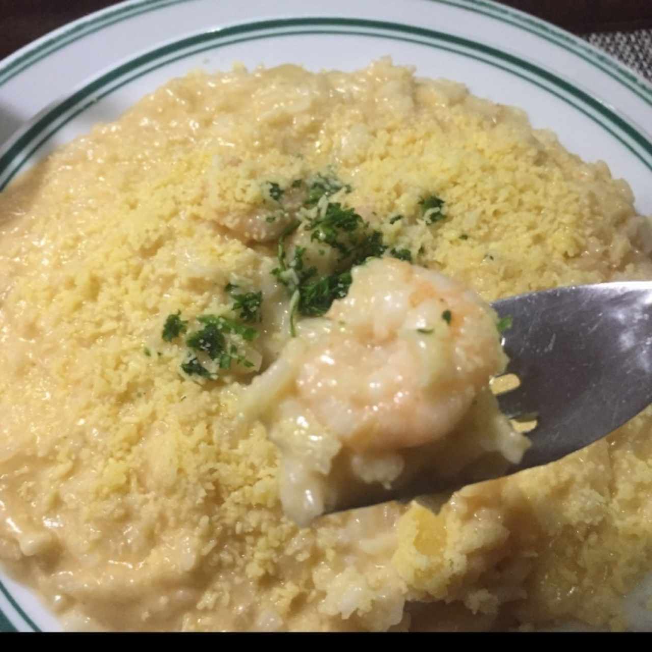 Risotto de camarones 