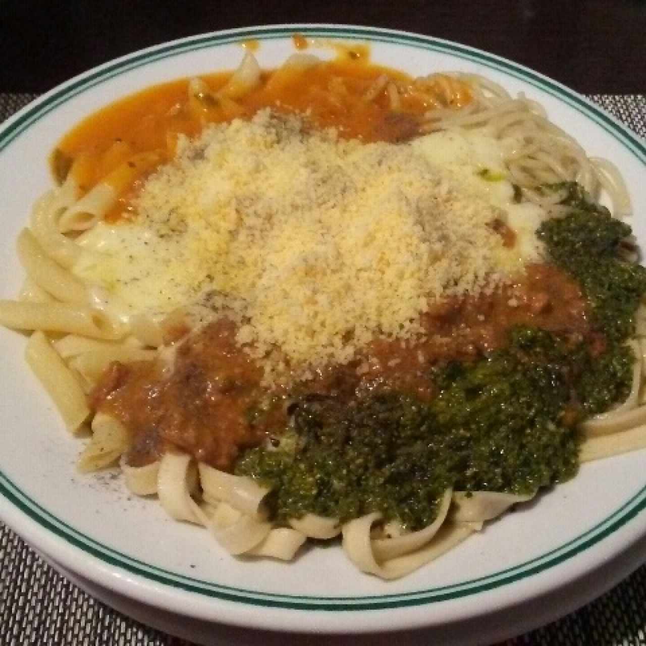 3 pastas a la ricca