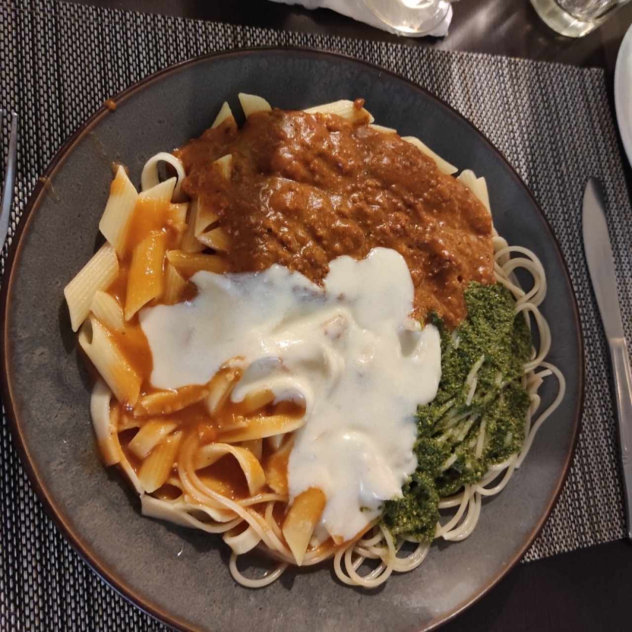 trio de pasta