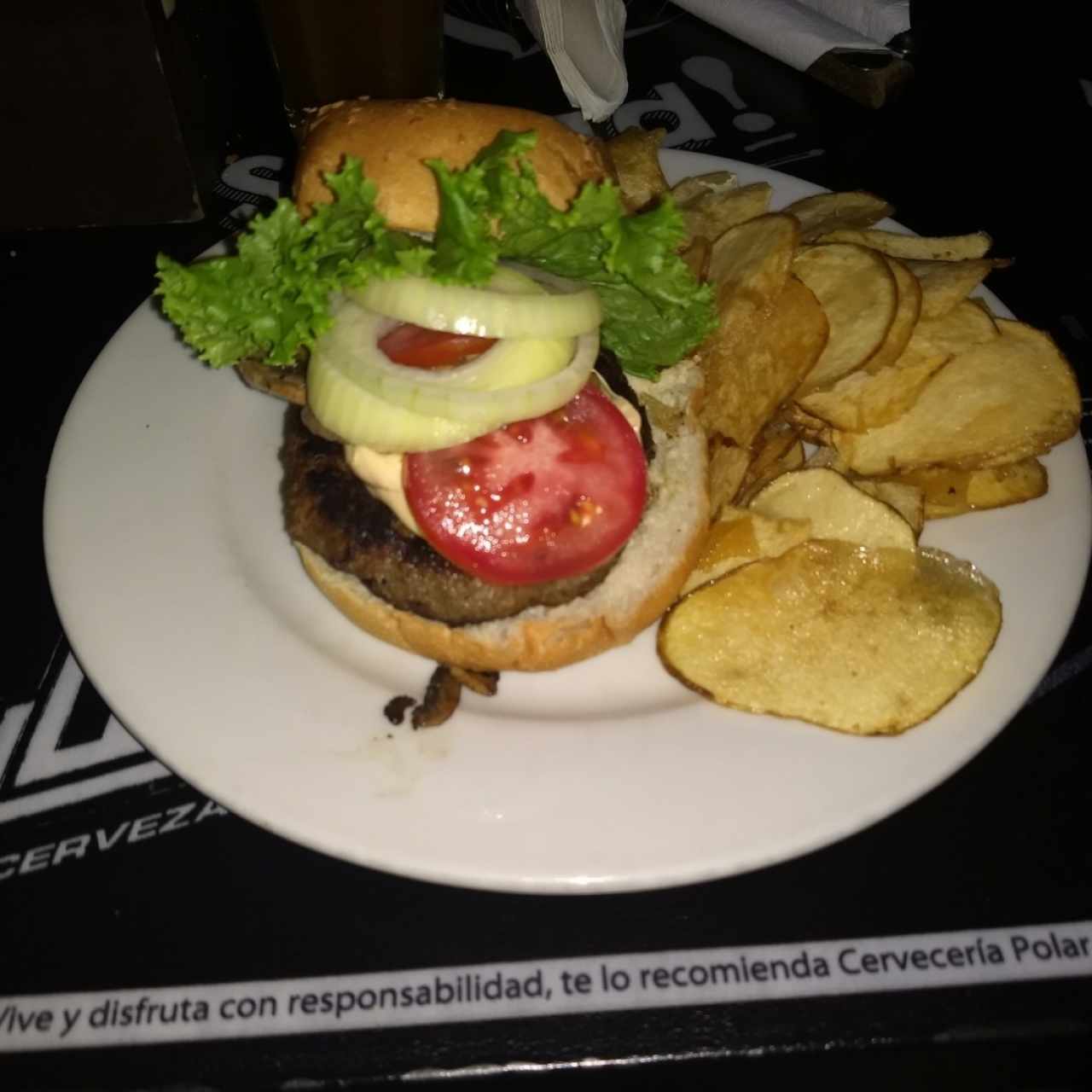 chesse burger con champiñones