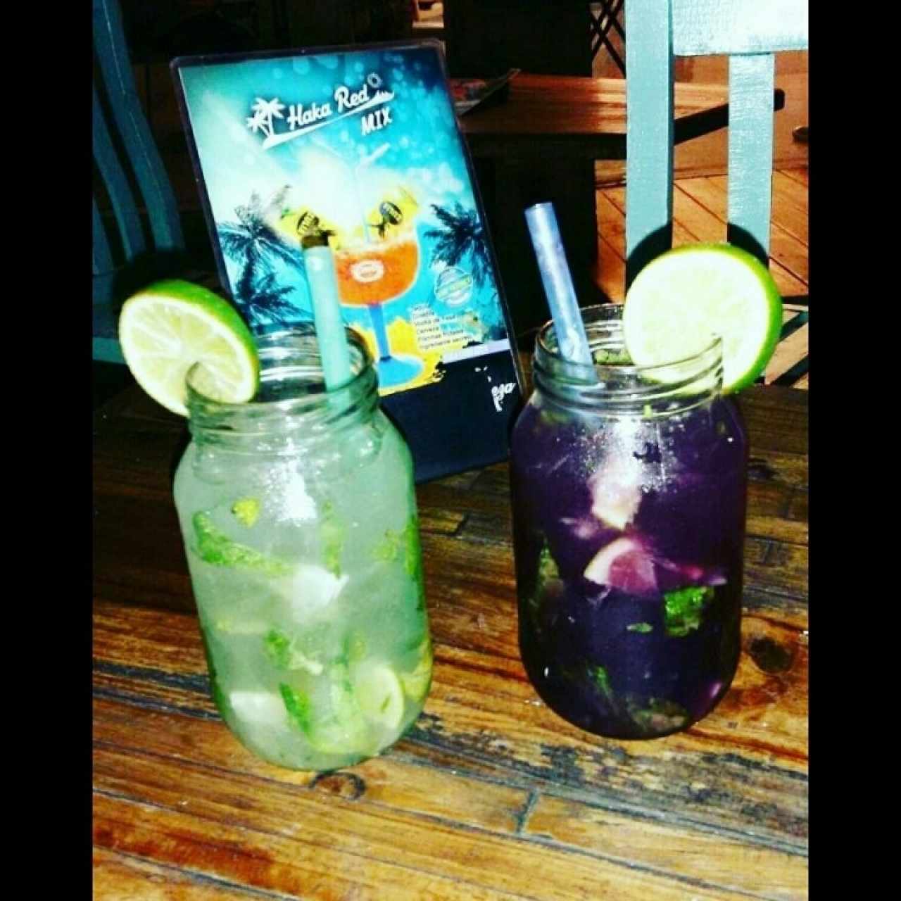 Mojito de Mora y Clasico. 
