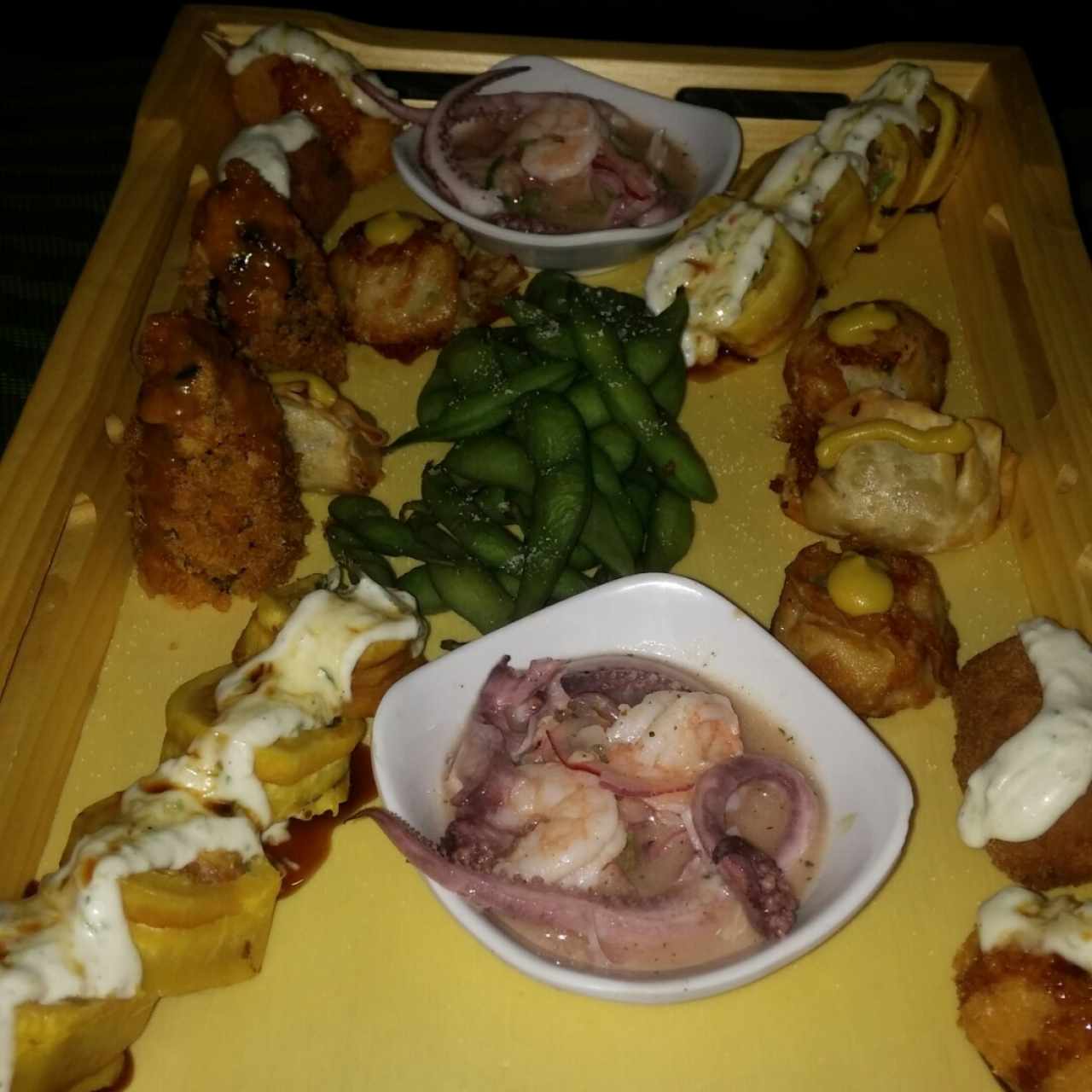 entrada: plato de degustación