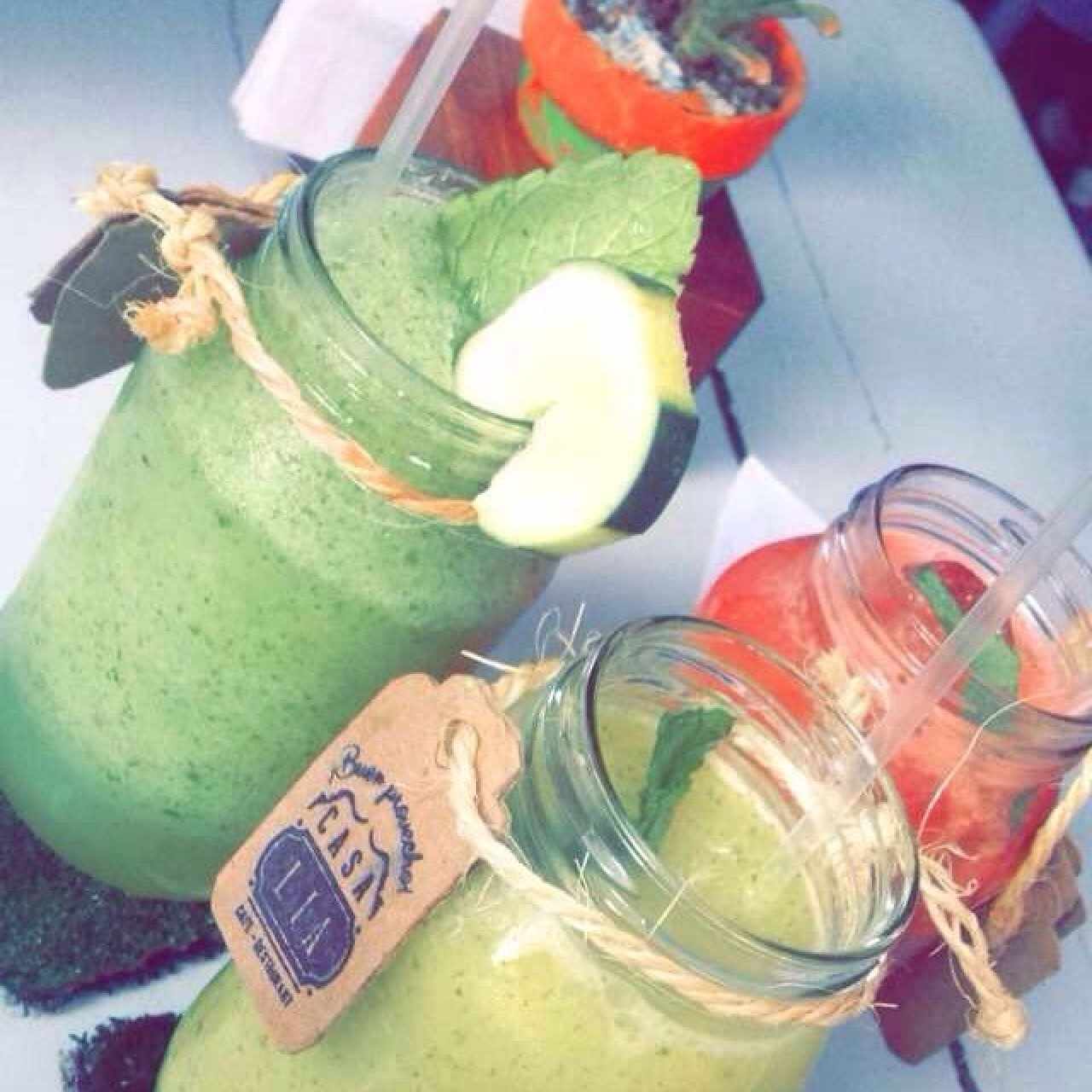 limonada, parchita y patilla