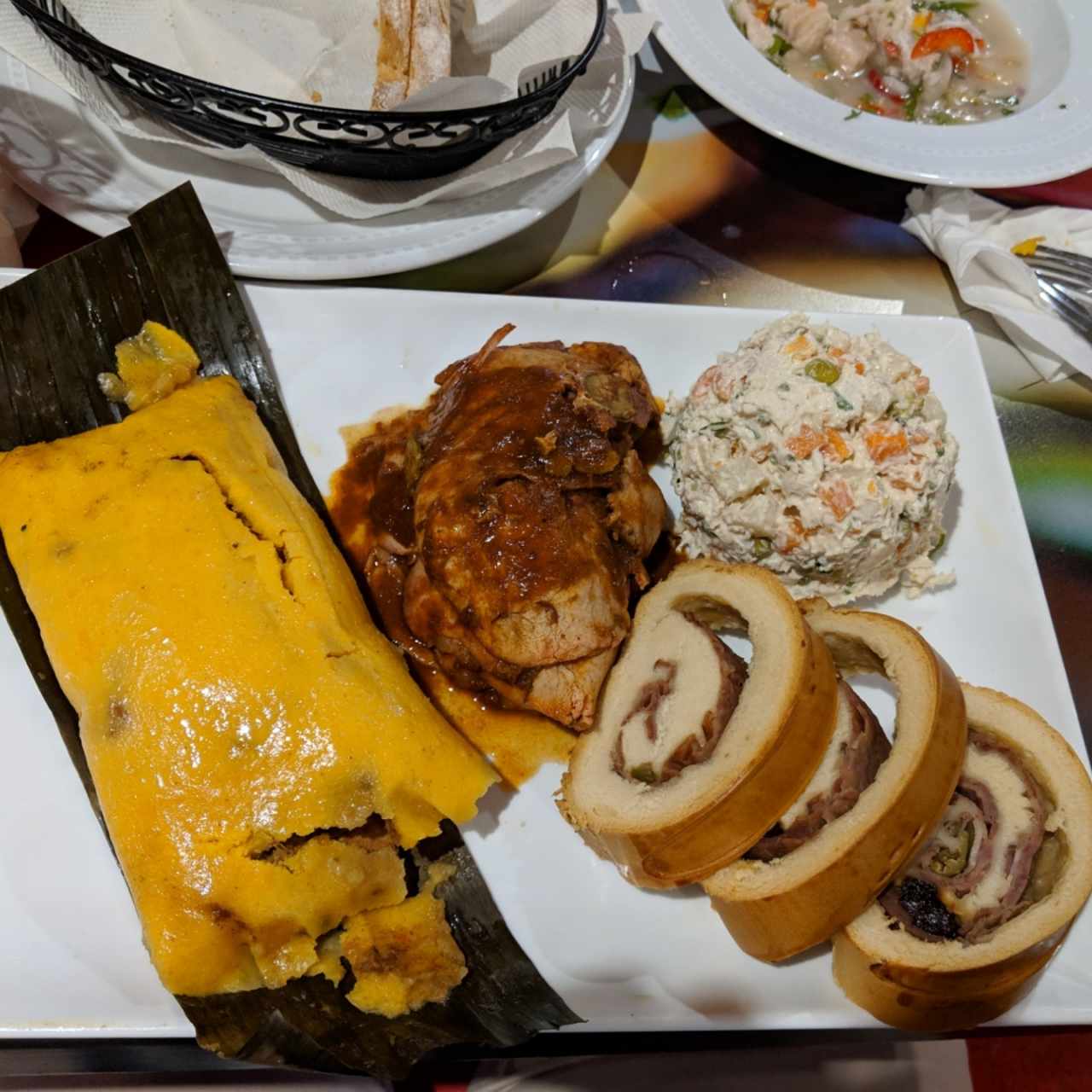plato navideño