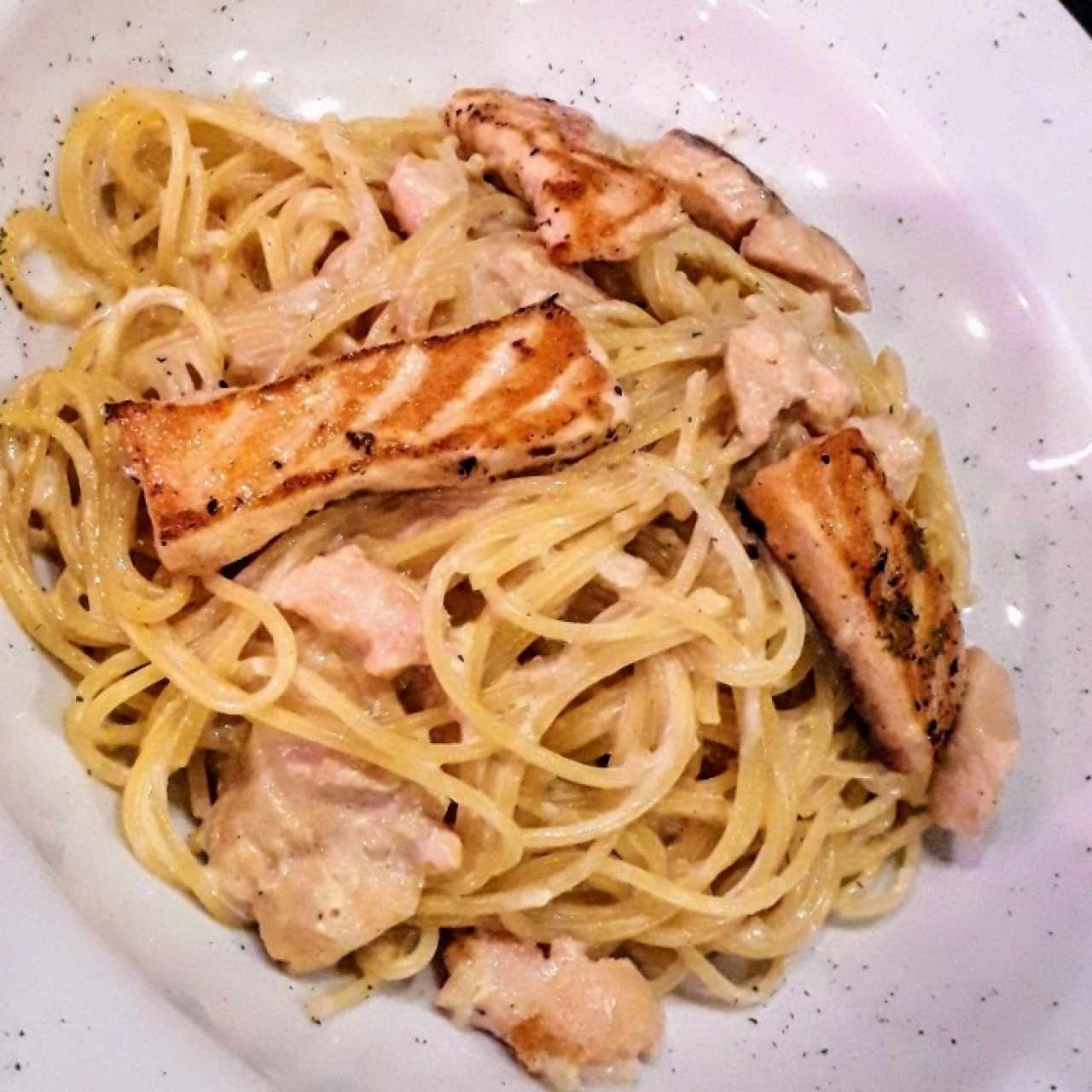 Pasta con Salmón