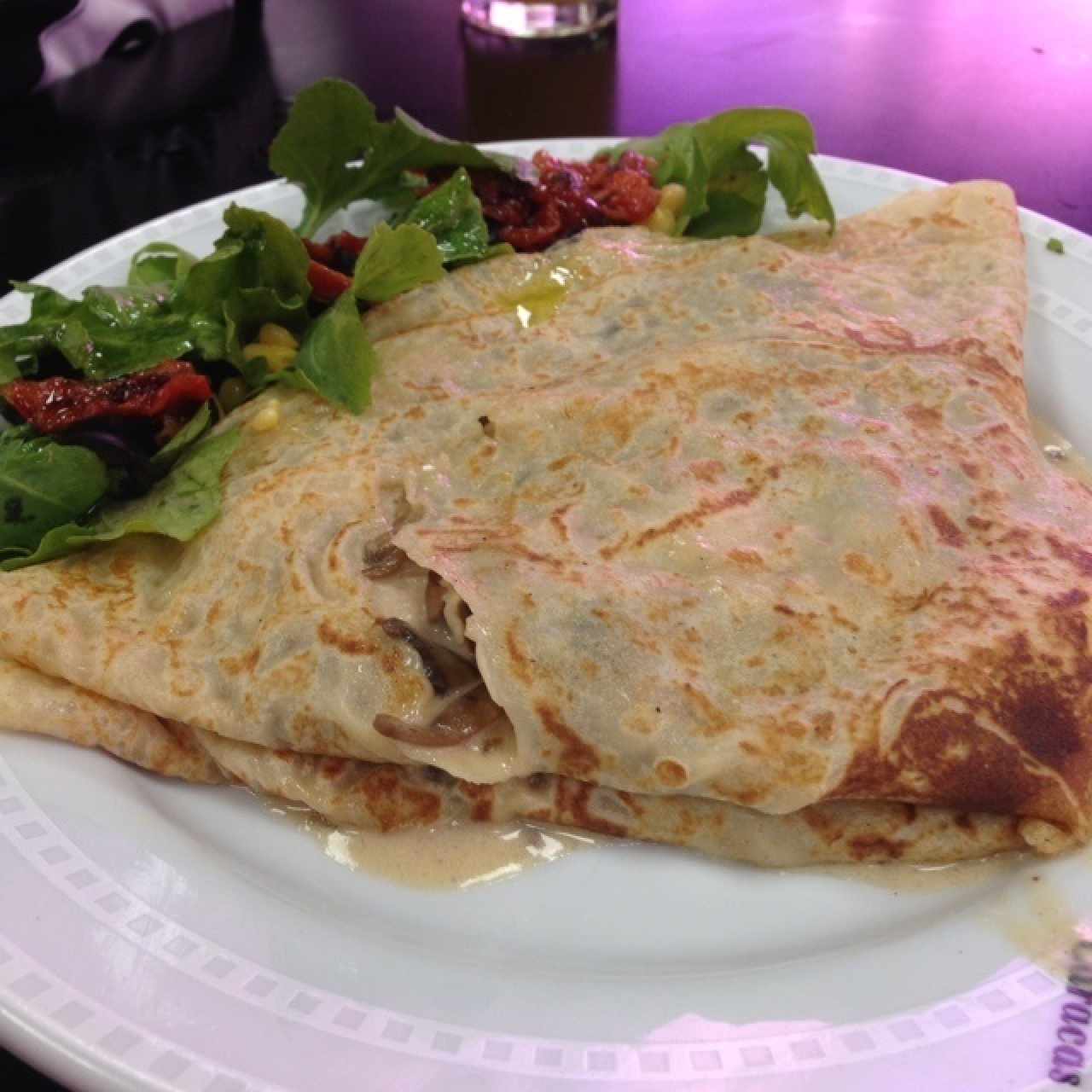 Crepe de Champiñones y Pollo