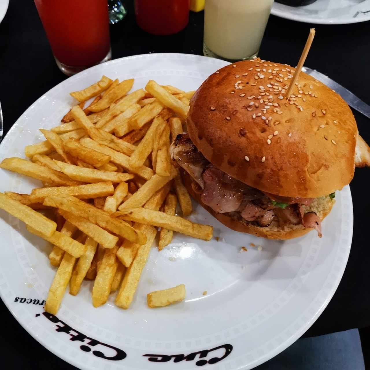 hamburguesa de pollo