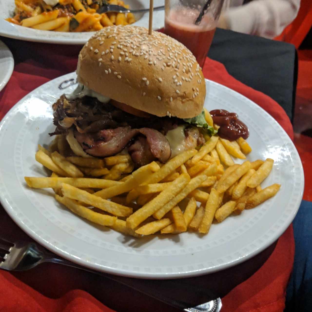 hamburguesa de pollo