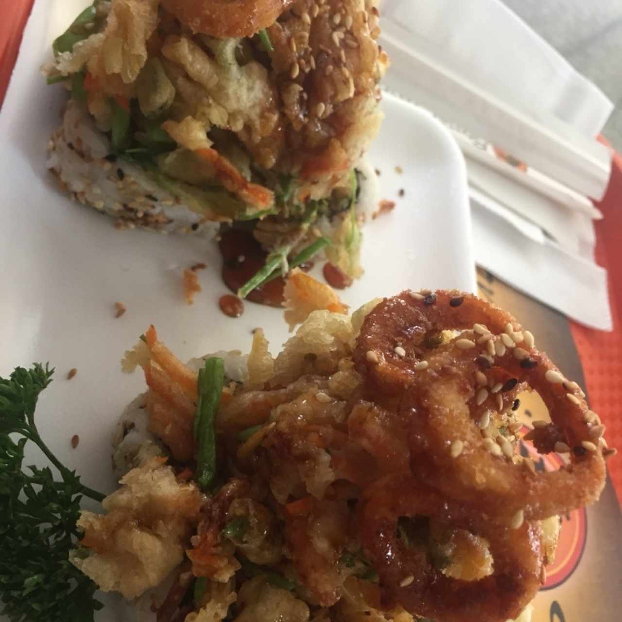 Delicioso con calamares