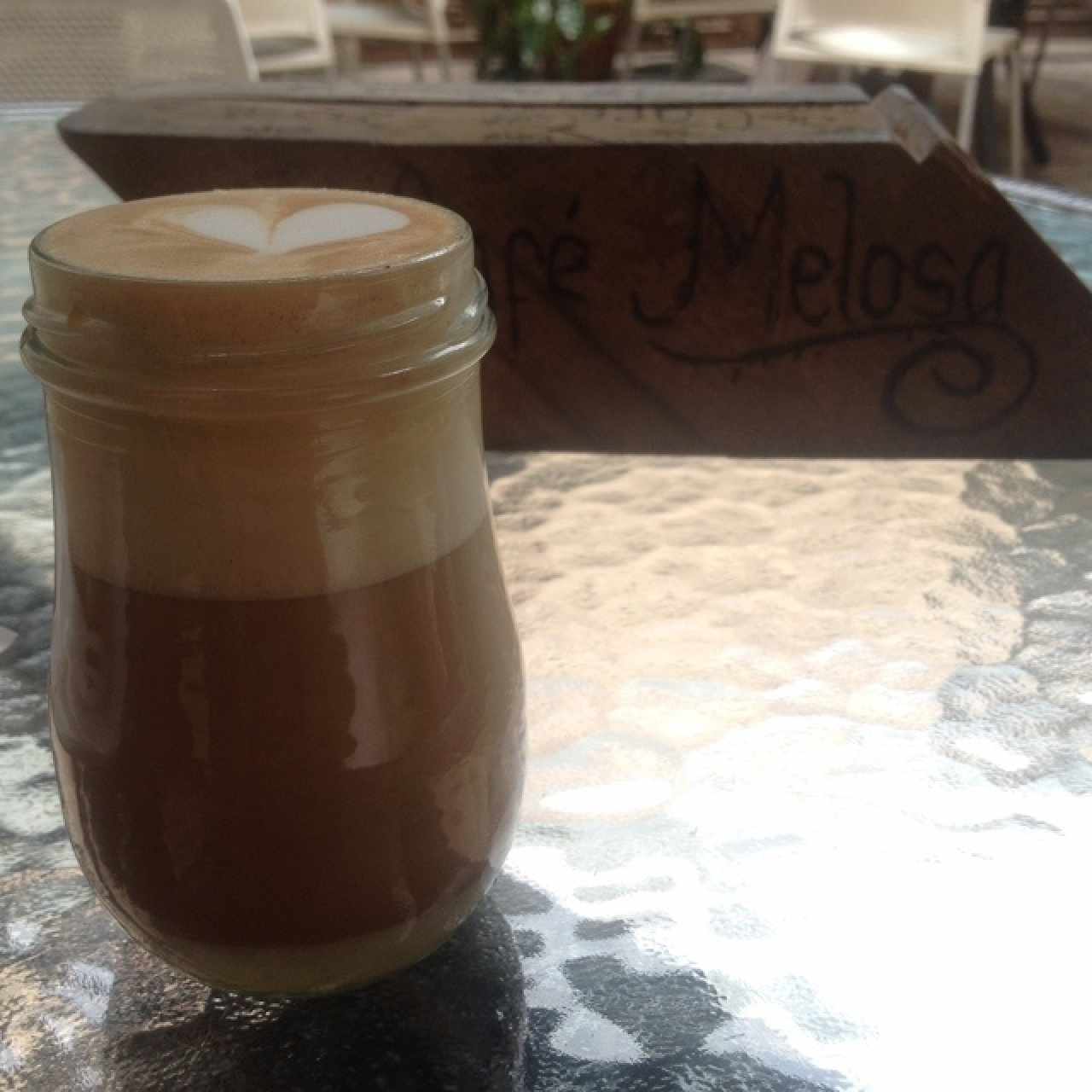 Café Libertador, para mi una variación del cafe bombón. Recomendado