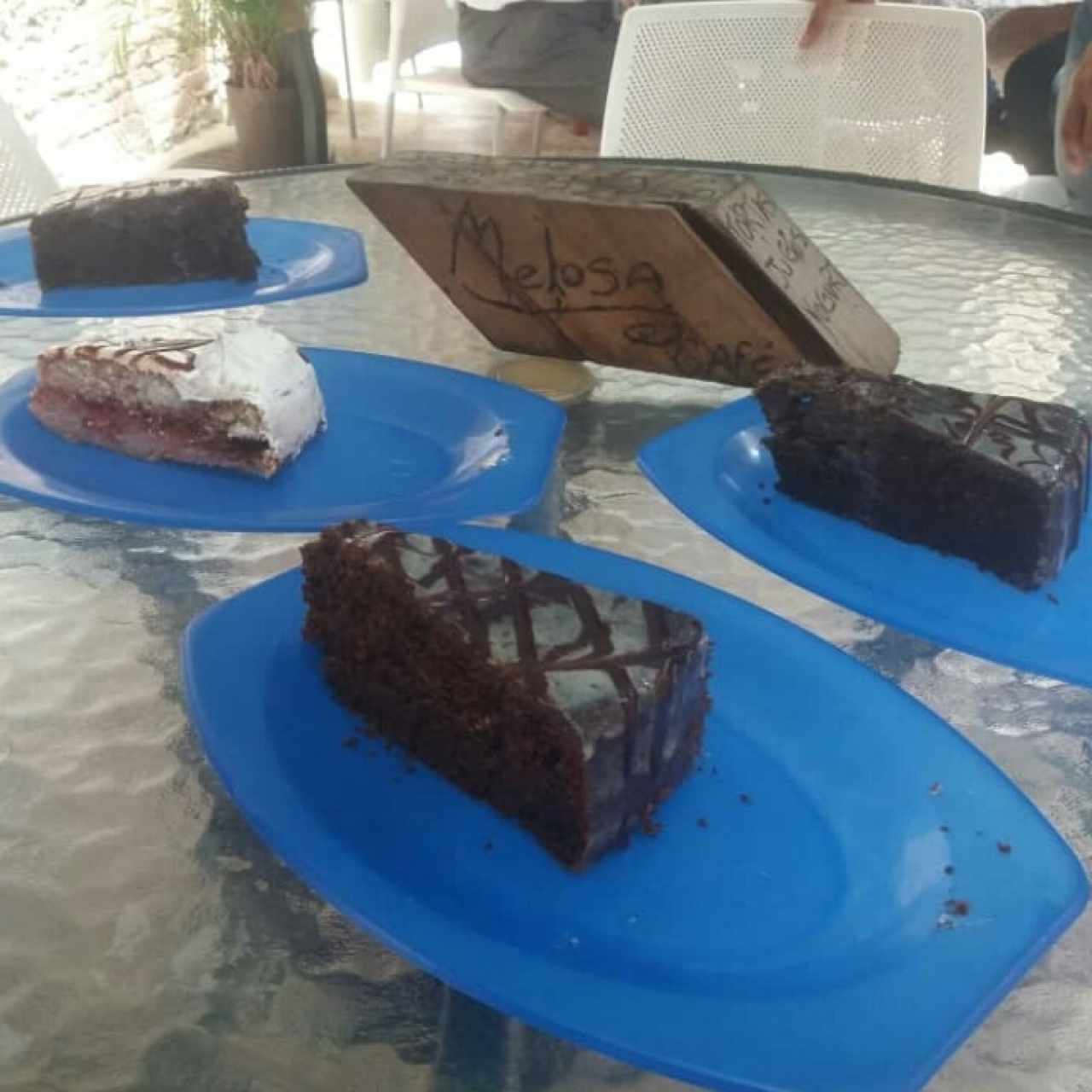 Tortas de chocolate y fresa con chocolate