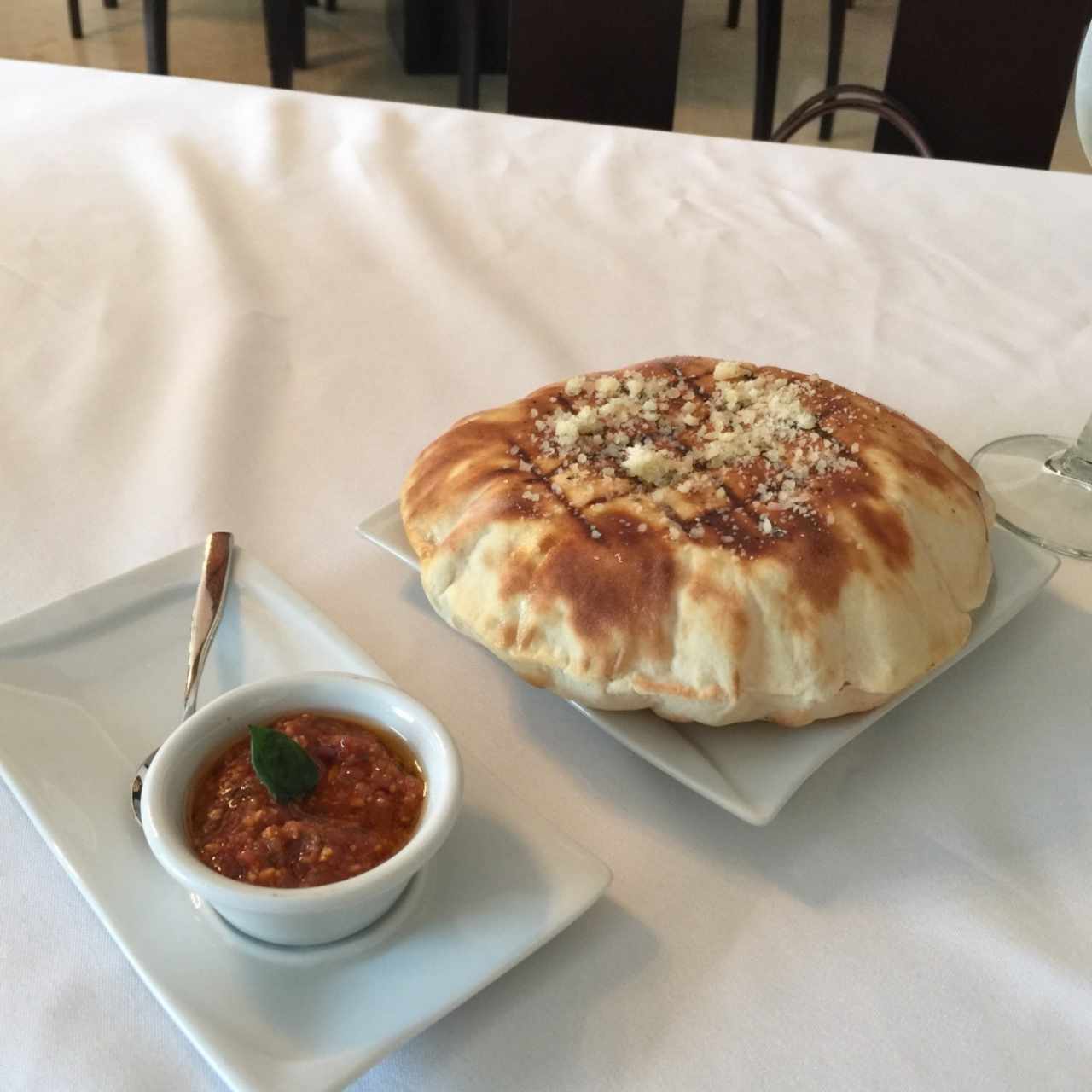focaccia de bienvenida