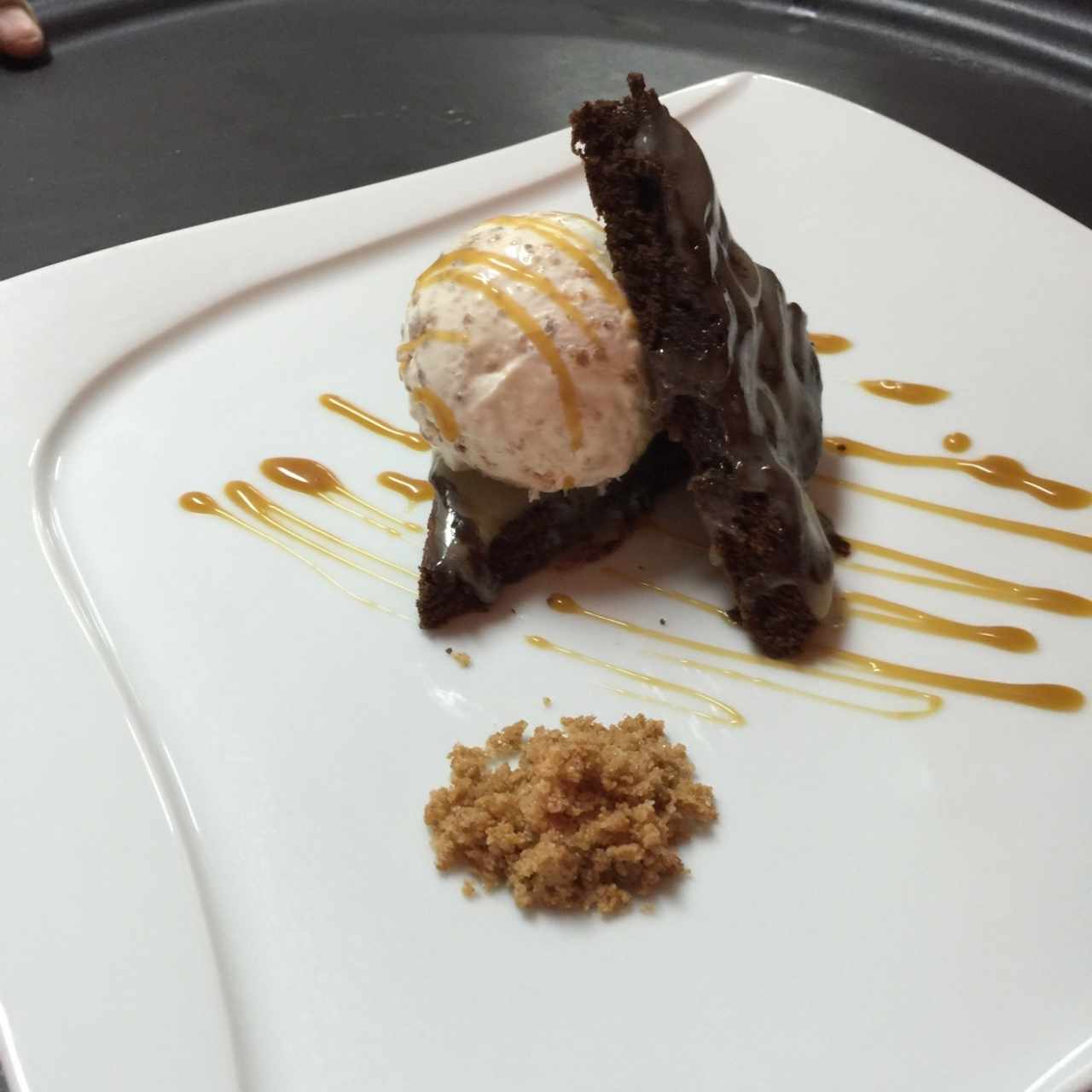 Browni con gelatto 