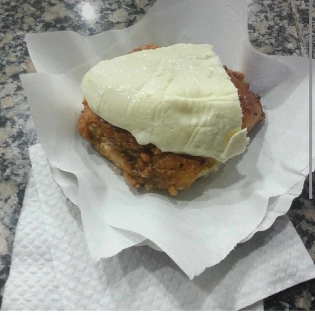 Golfeado con queso típico! 