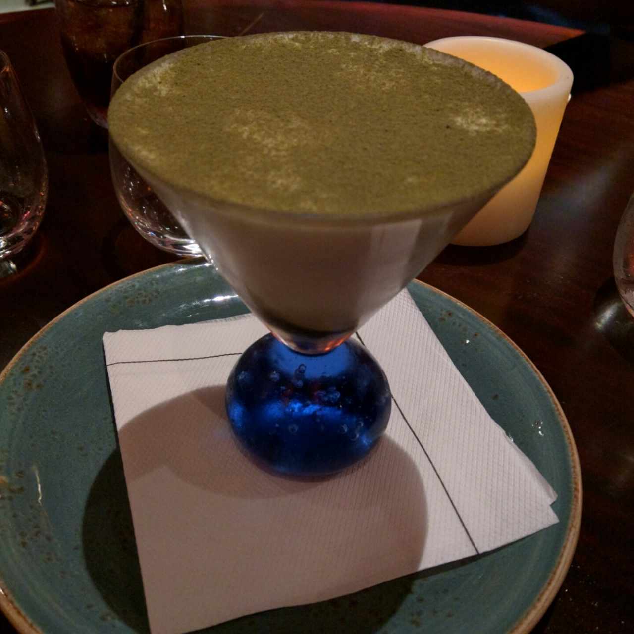 Tiramisú de té verde