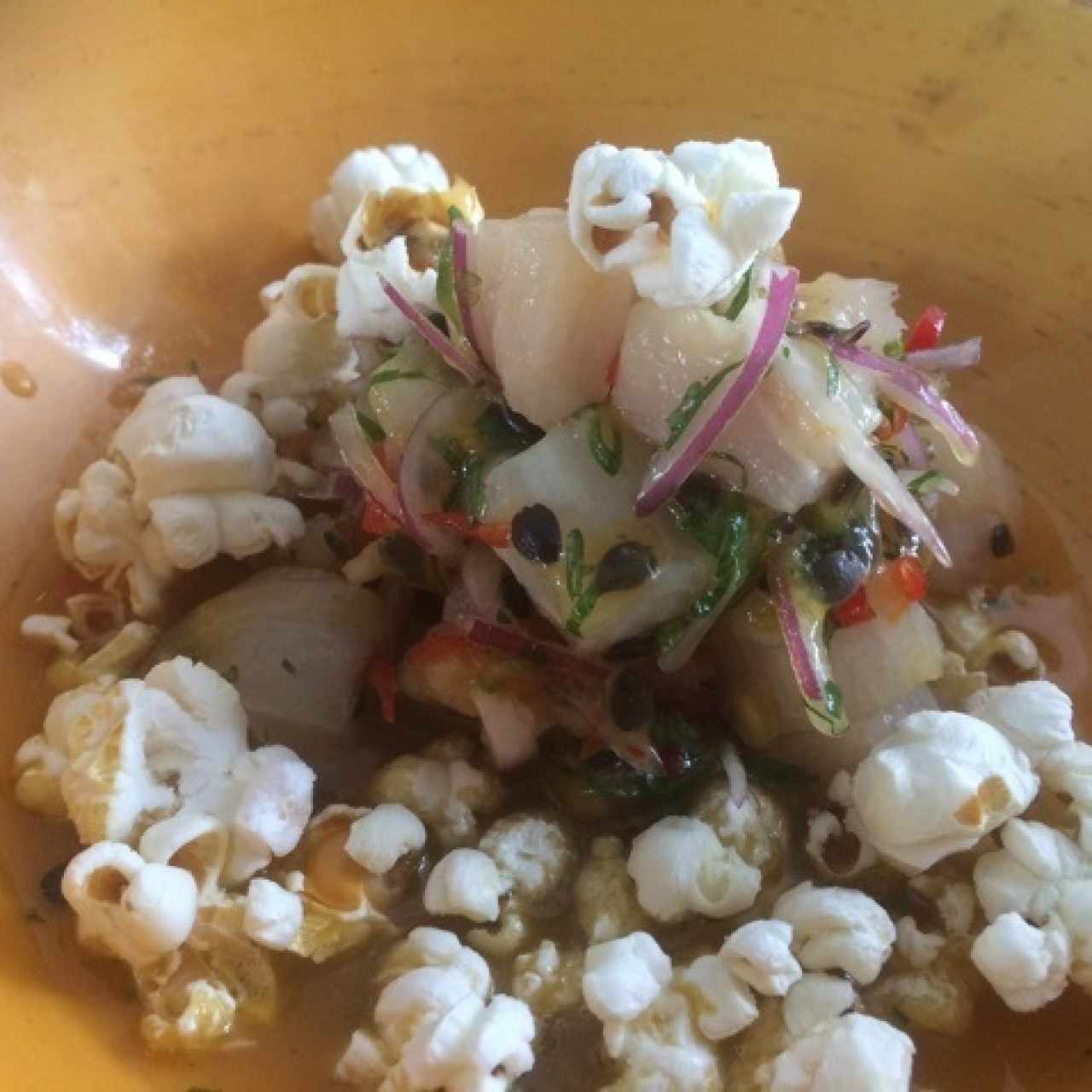 ceviche en parchita