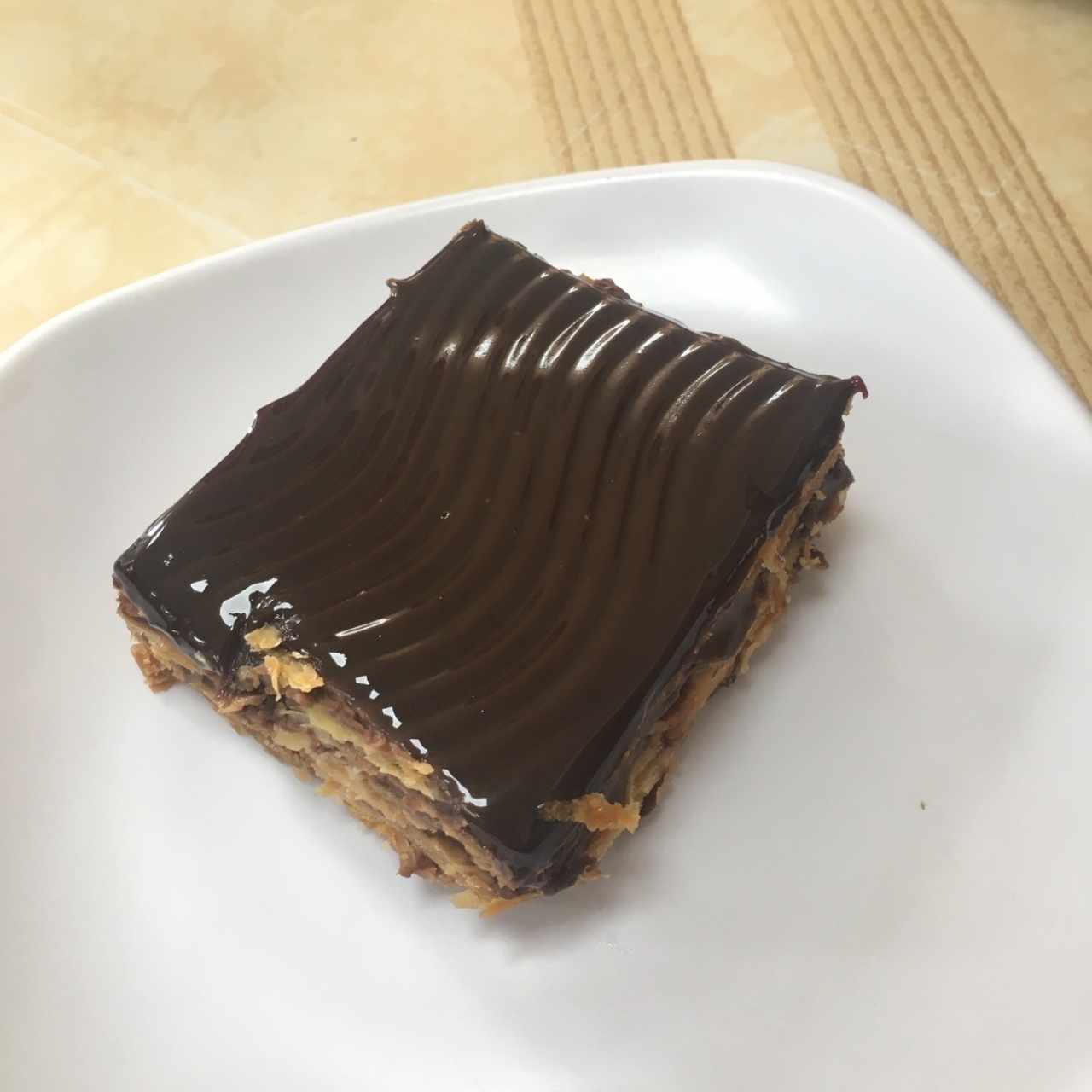 milhoja de chocolate