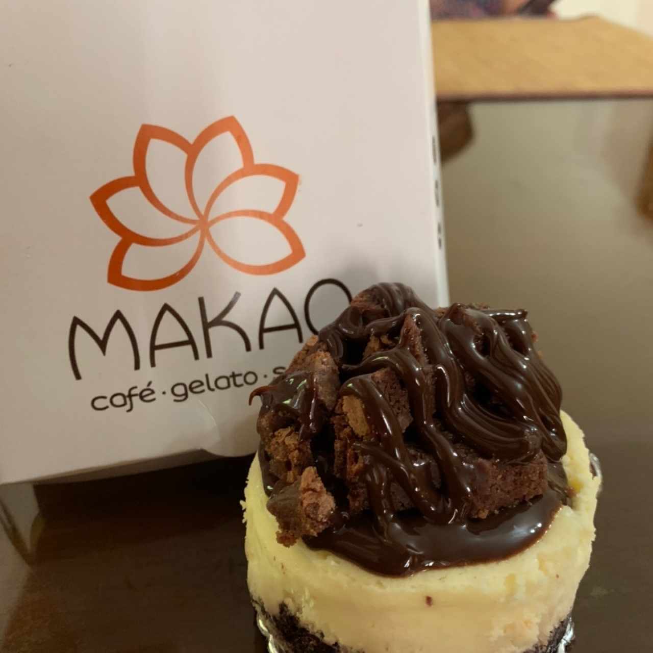 Cheesecake de chocolate