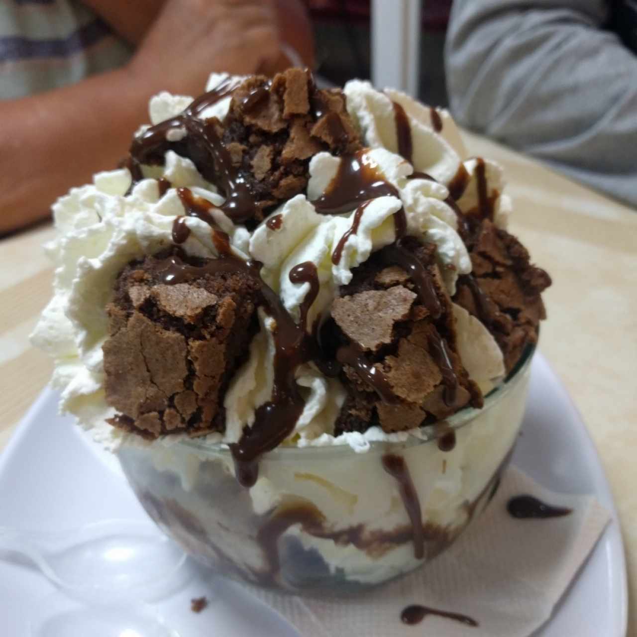 Copa de brownie 