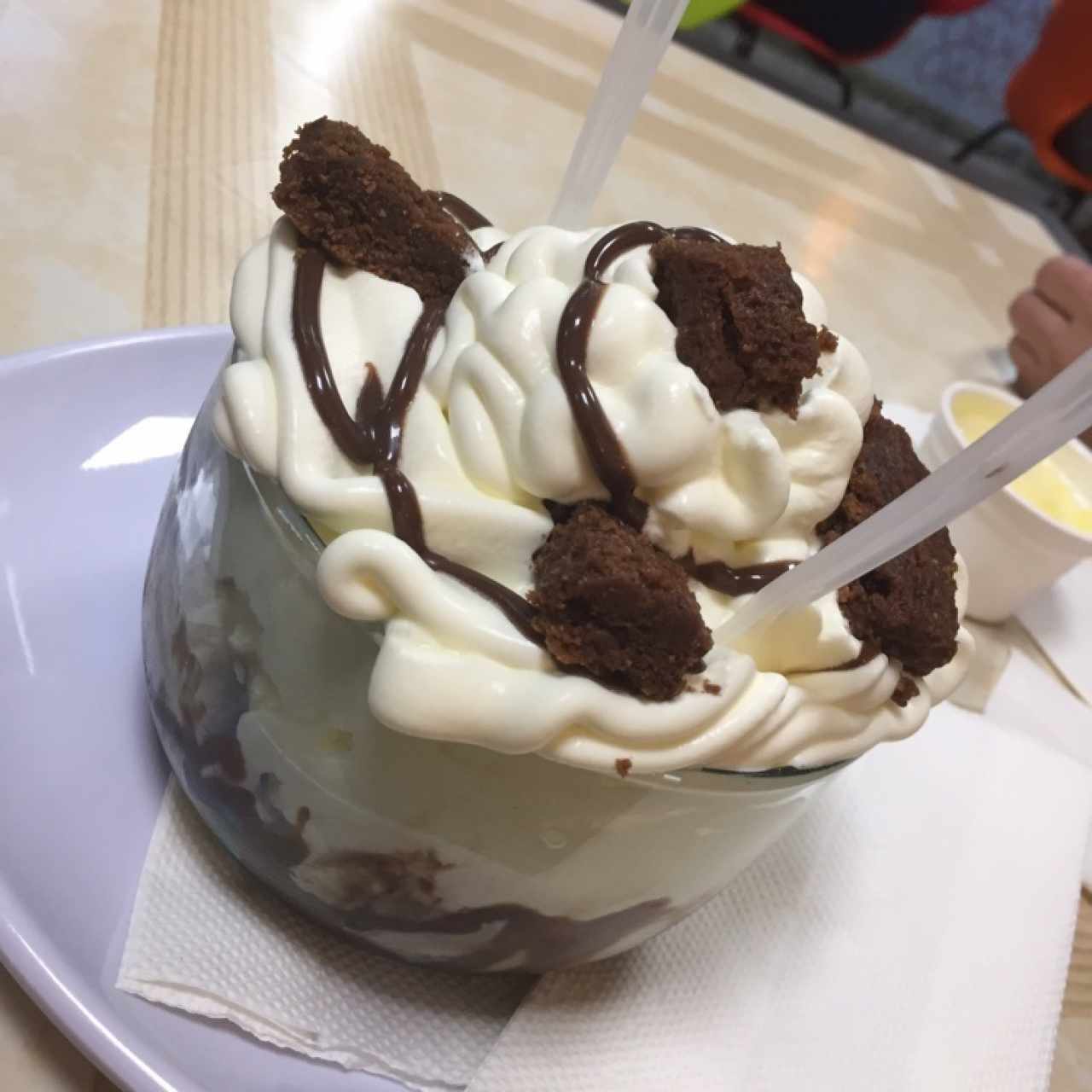 copa de brownie