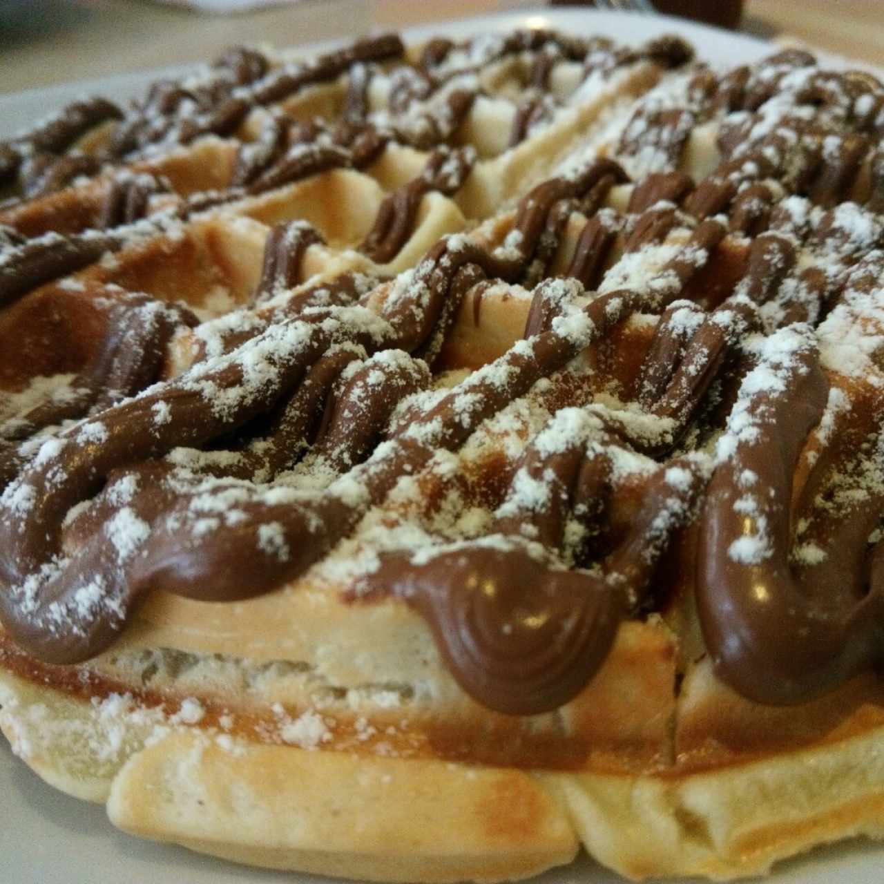 Waffle de nutella