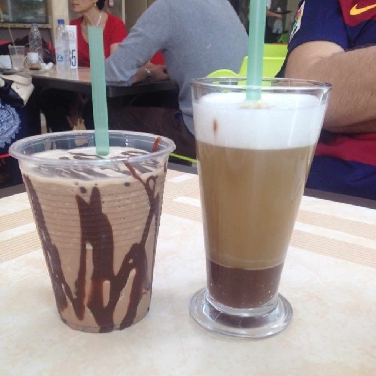frapuccino de chocolate y tradicional
