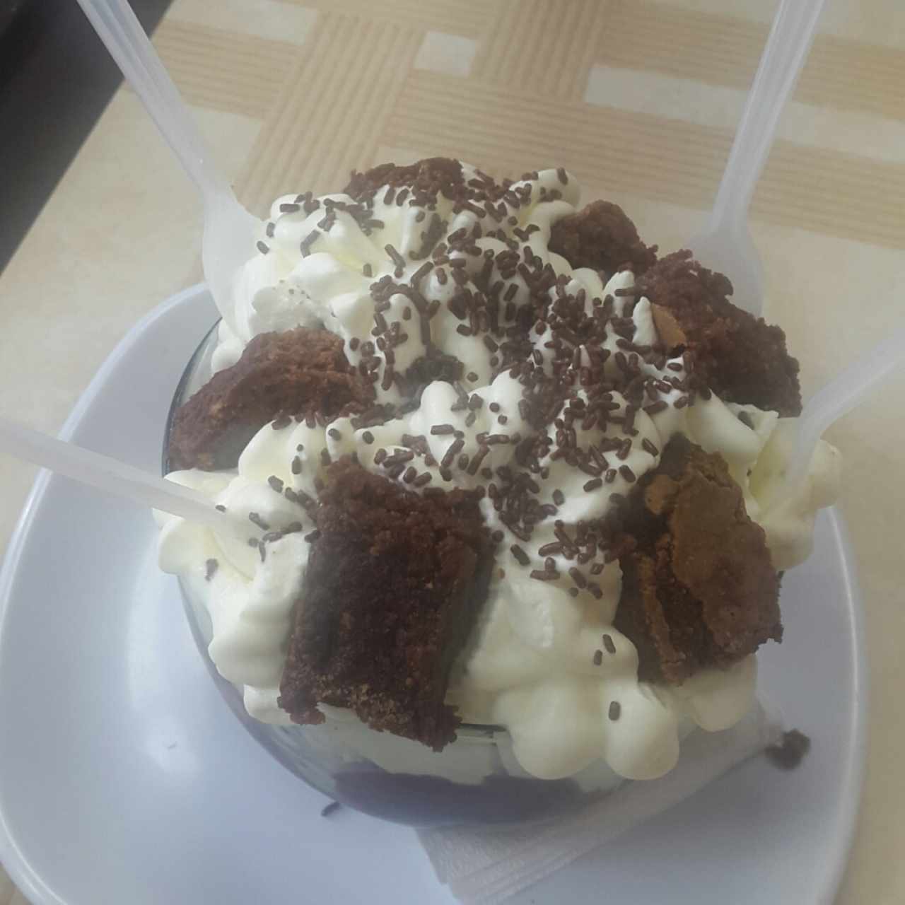 copa de brownie 