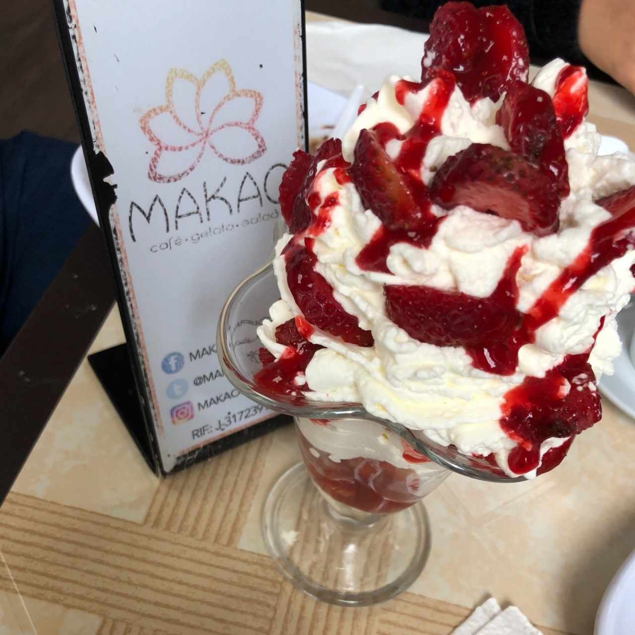 Fresas con crema