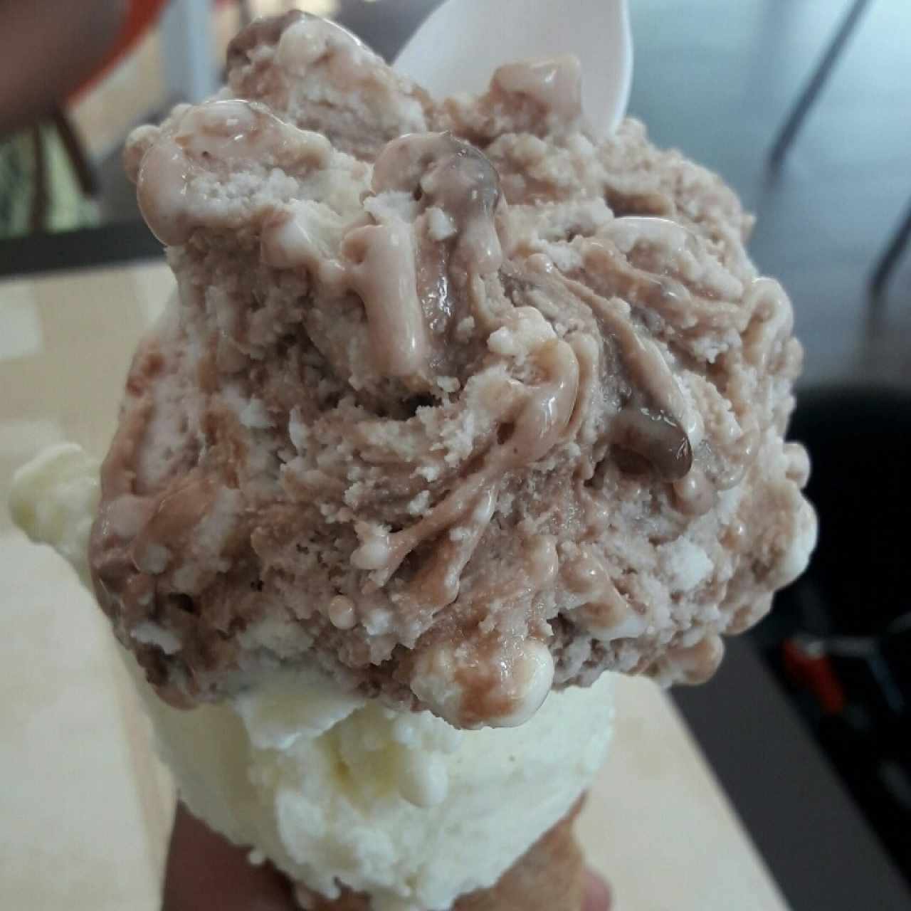 Barquilla de Coco con nutella y pie de limon