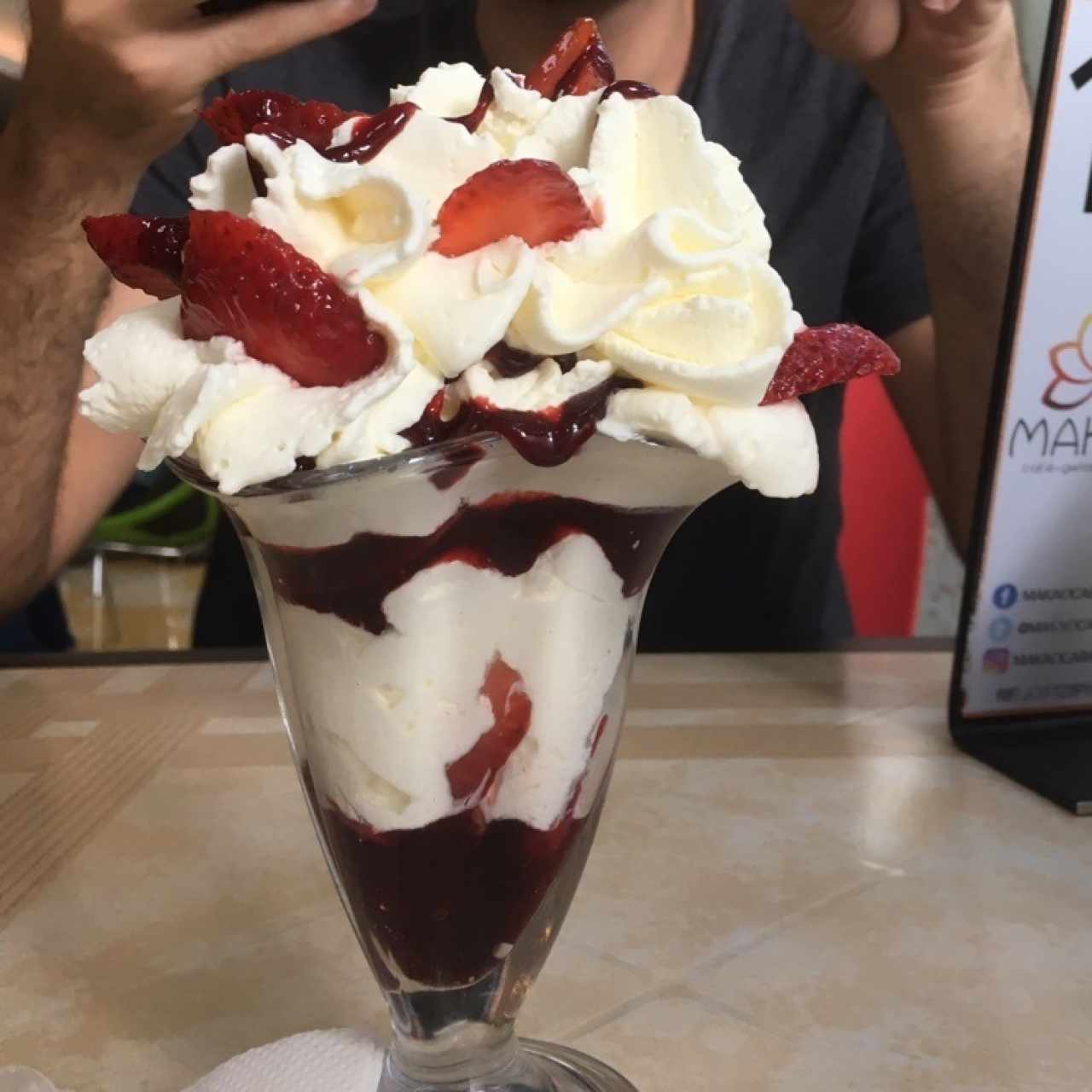 fresas con crema 