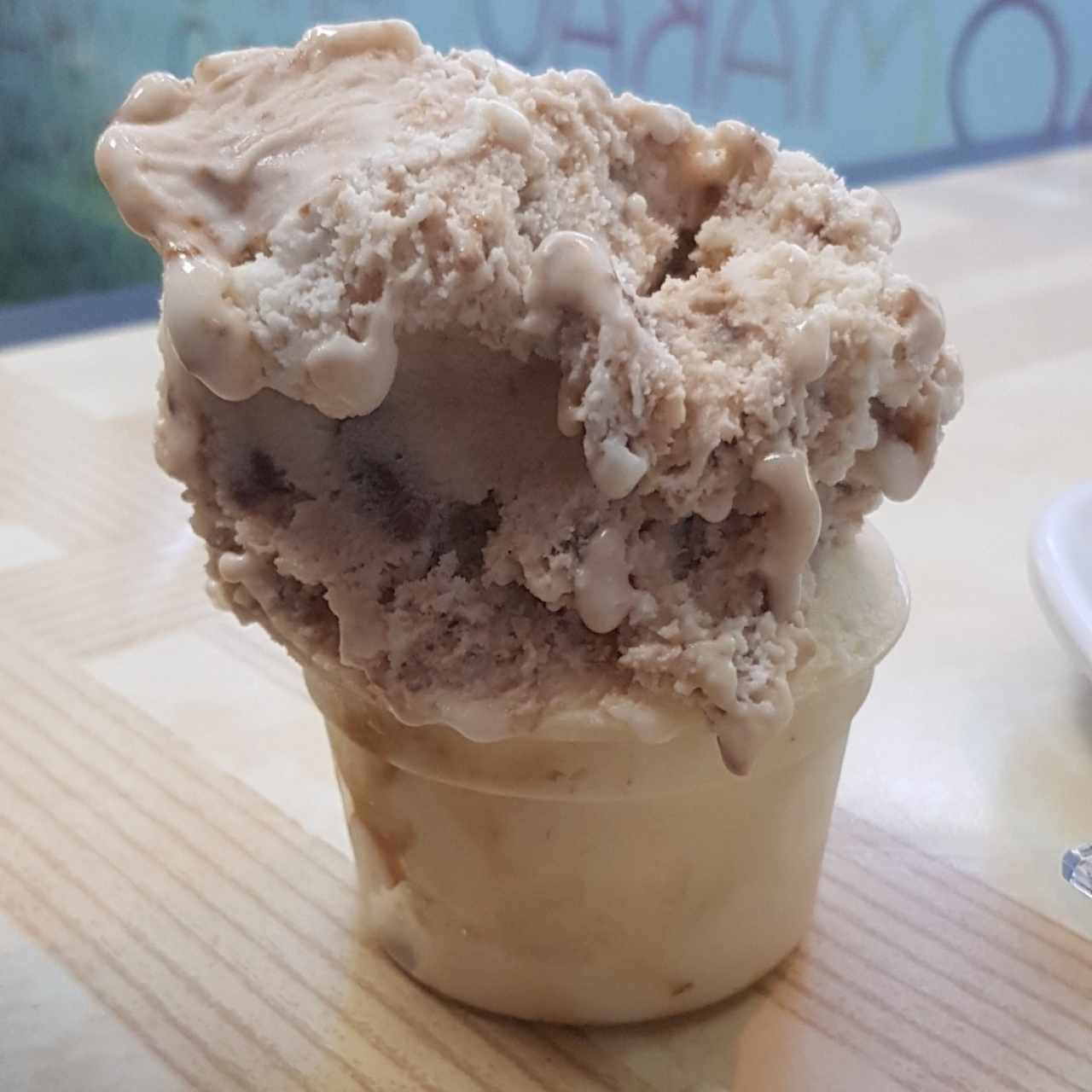 helado de nutella y dulce de leche 