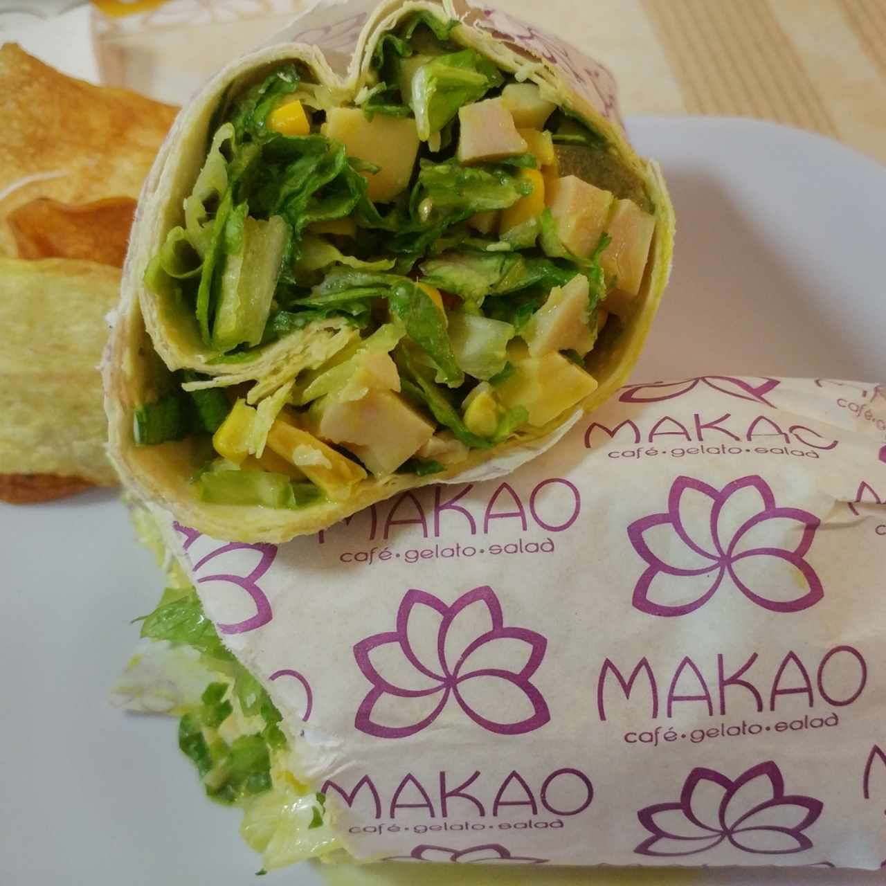 Grap de pavo y queso amarillo