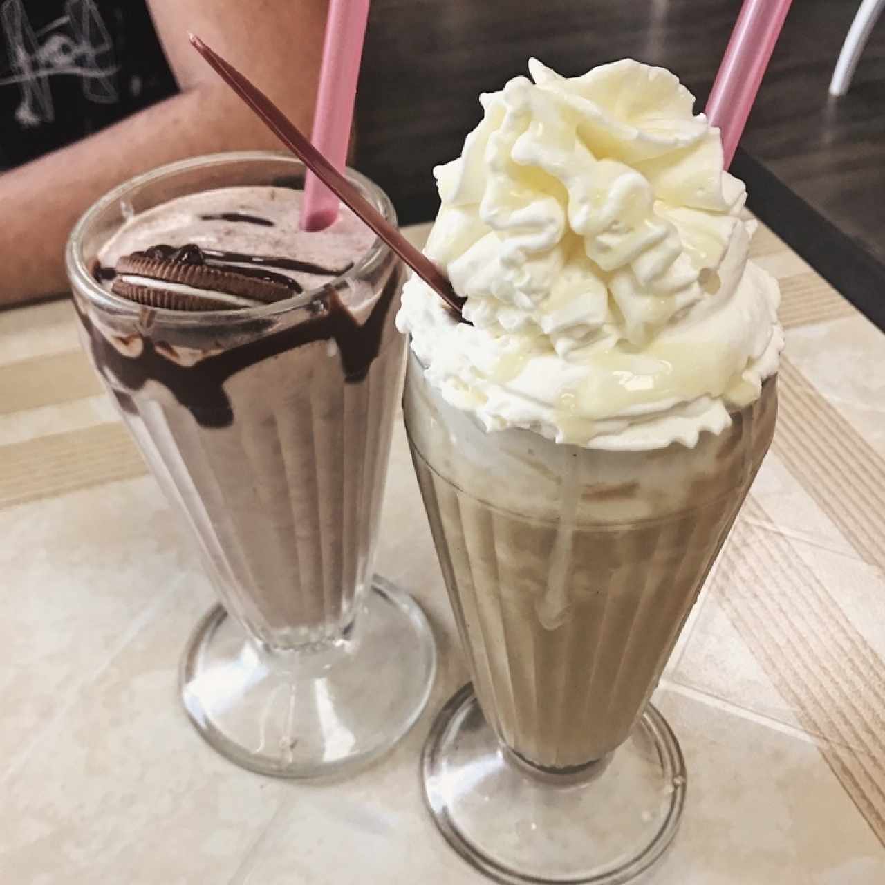 merengada de oreo y frappuccino con chocolate blanco 