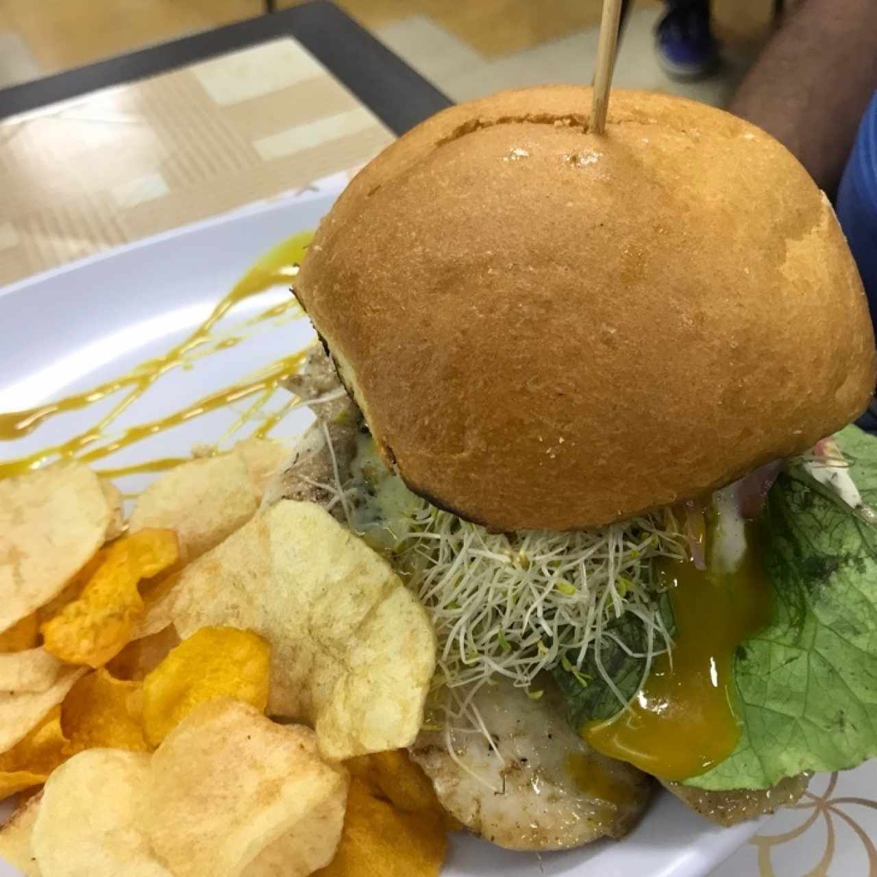 hamburguesa de pollo 