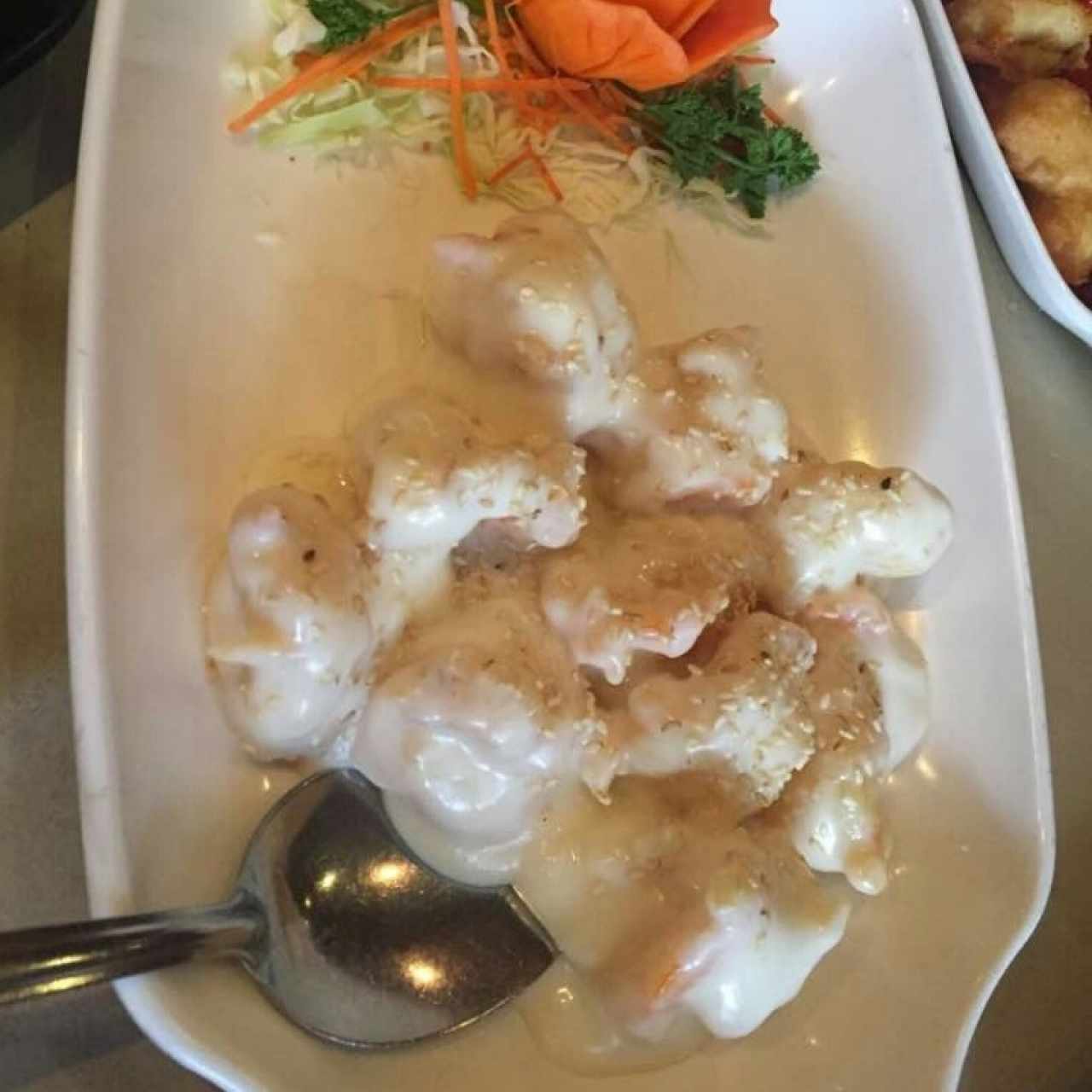 camarones en salsa del chef
