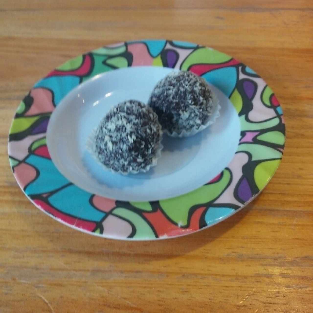 Trufas con lluvia de coco