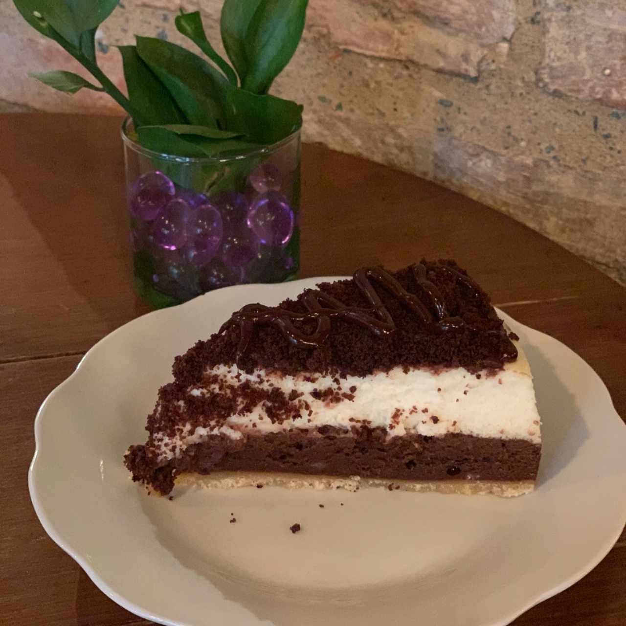 Chessecake de brownie, muy bueno 