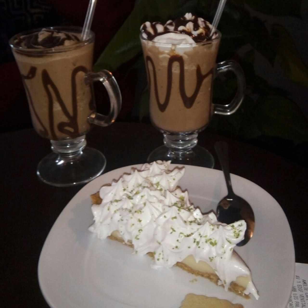 frapuccino y pie de limon 